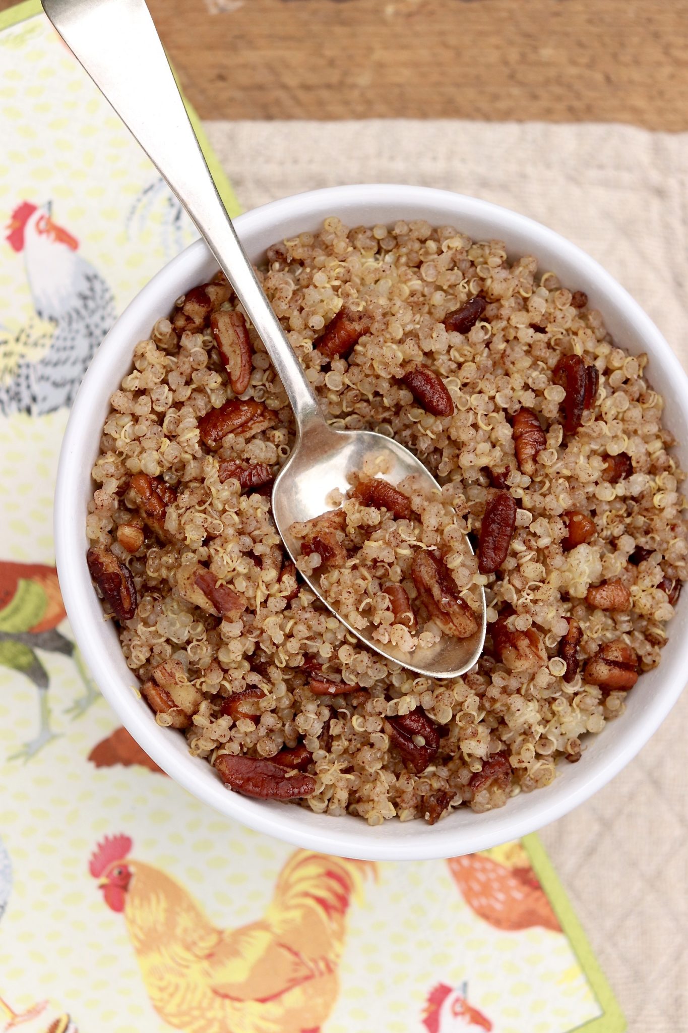 Cinnamon Toast Breakfast Quinoa ~ A favorite childhood breakfast cereal is all grown up and offers a healthy and delicious way to start the day!