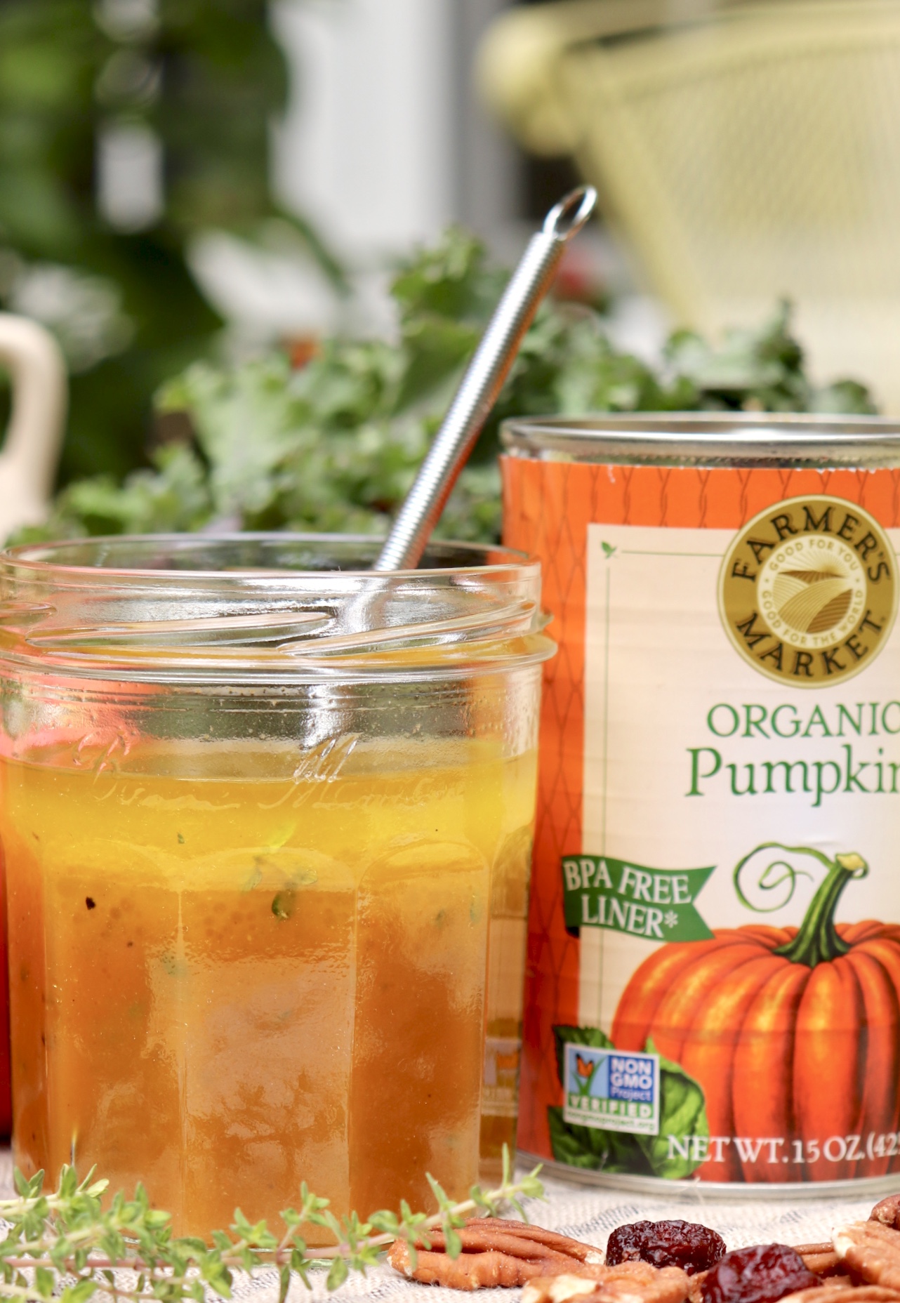 Pumpkin Maple Vinaigrette – Light but flavorful and super speedy, this versatile dressing makes great use of leftover canned pumpkin and might just become a new favorite!