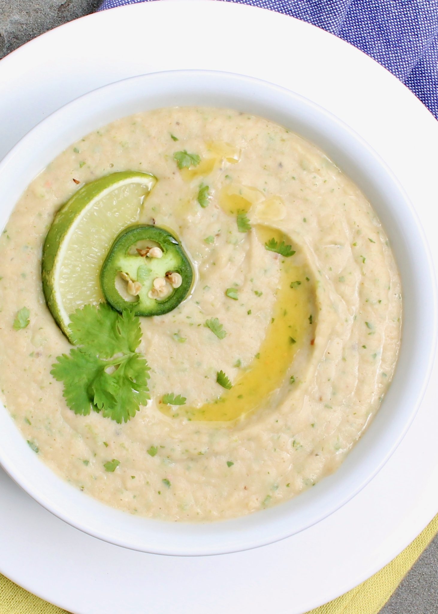 This healthy, easy-to-make hummus redefines the classic condiment by shaking up the usual ingredients and adding south-of-the-border flavor.