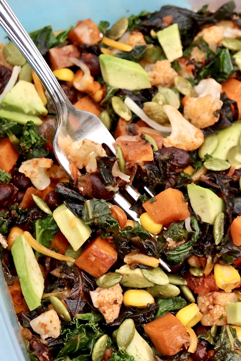 Southwestern Nourish Bowls-Brimming with colorful vegetables and plant-based protein, these nutrient-dense bowls are filling, adaptable and easy to prep for the week ahead. (Great portable work lunch, too!)