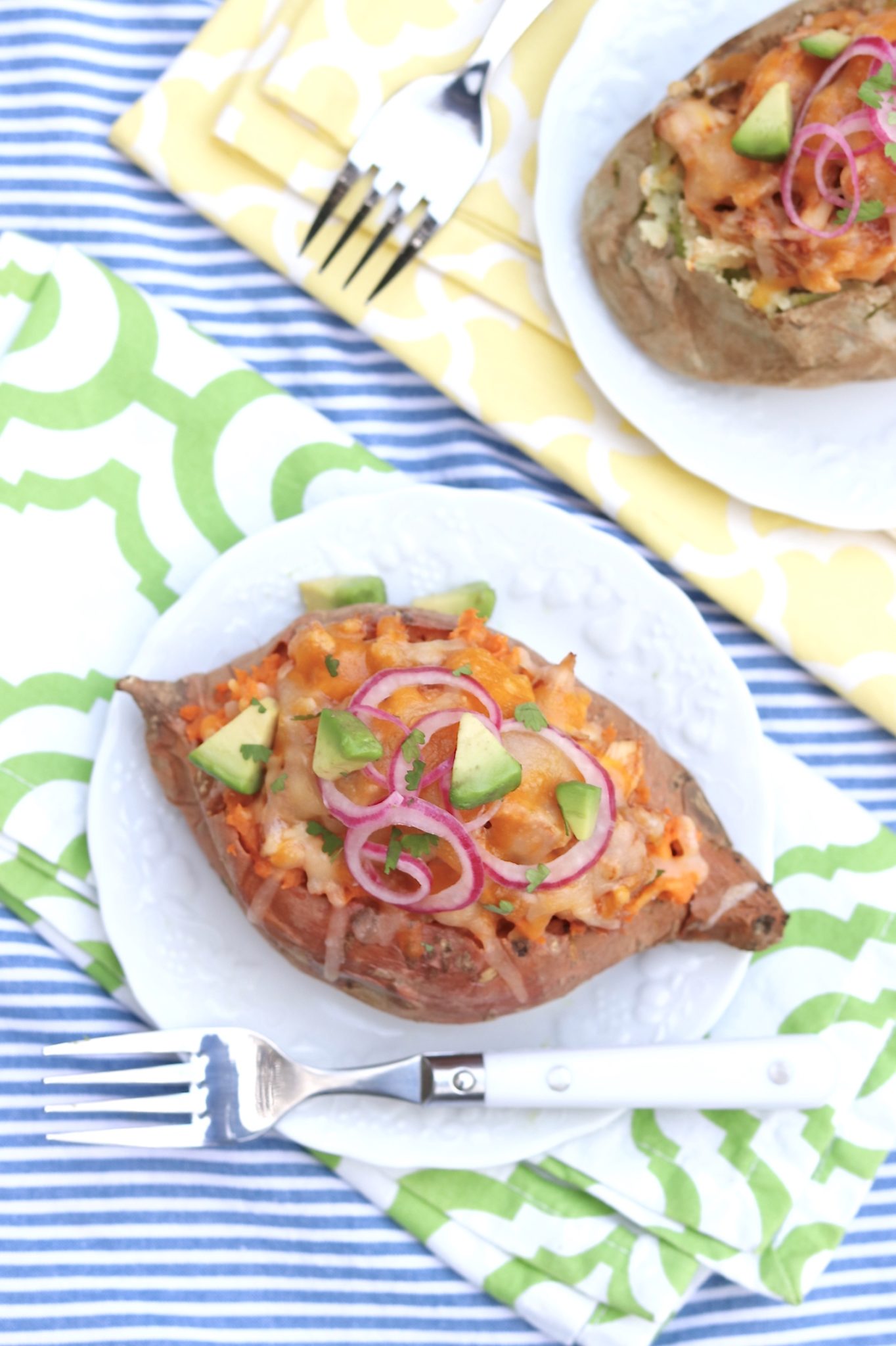 BBQ Chicken Stuffed Potatoes - The easiest of meals also happens to be hearty, healthy and endlessly adaptable.