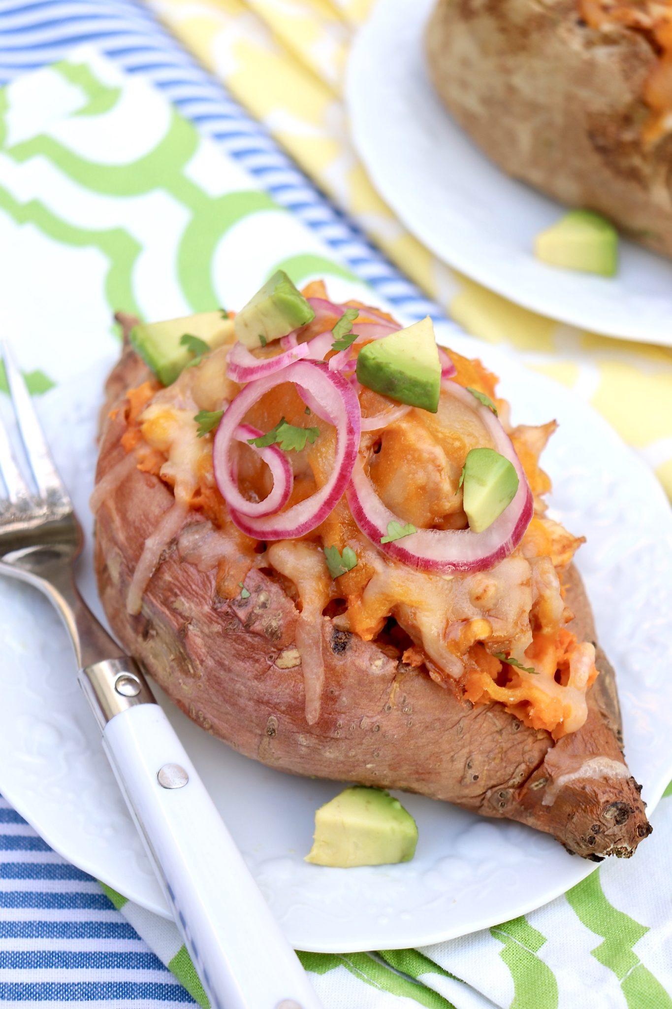 BBQ Chicken Stuffed Potatoes - The easiest of meals also happens to be hearty, healthy and endlessly adaptable.