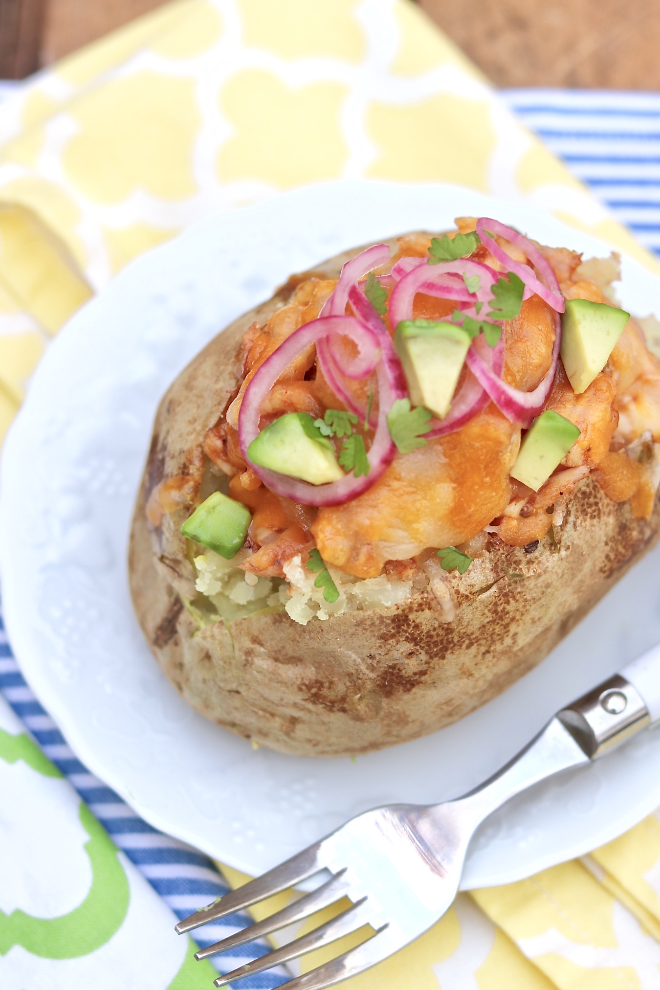 BBQ Chicken Stuffed Potatoes - The easiest of meals also happens to be hearty, healthy and endlessly adaptable.
