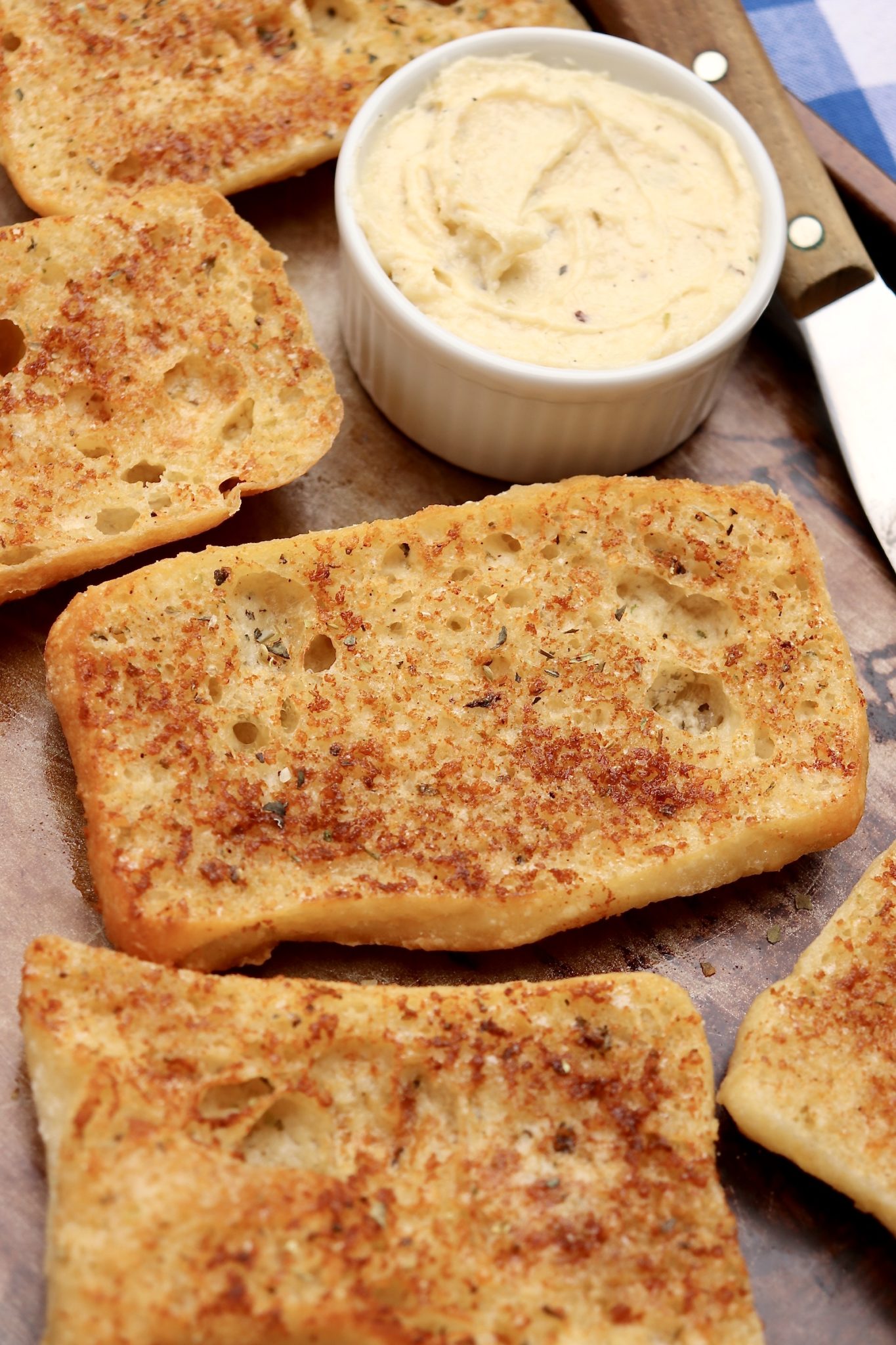 Parmesan Garlic Bread-One special ingredient makes for golden brown garlic bread that's destined to become a favorite. Can be used on a variety of breads, too!