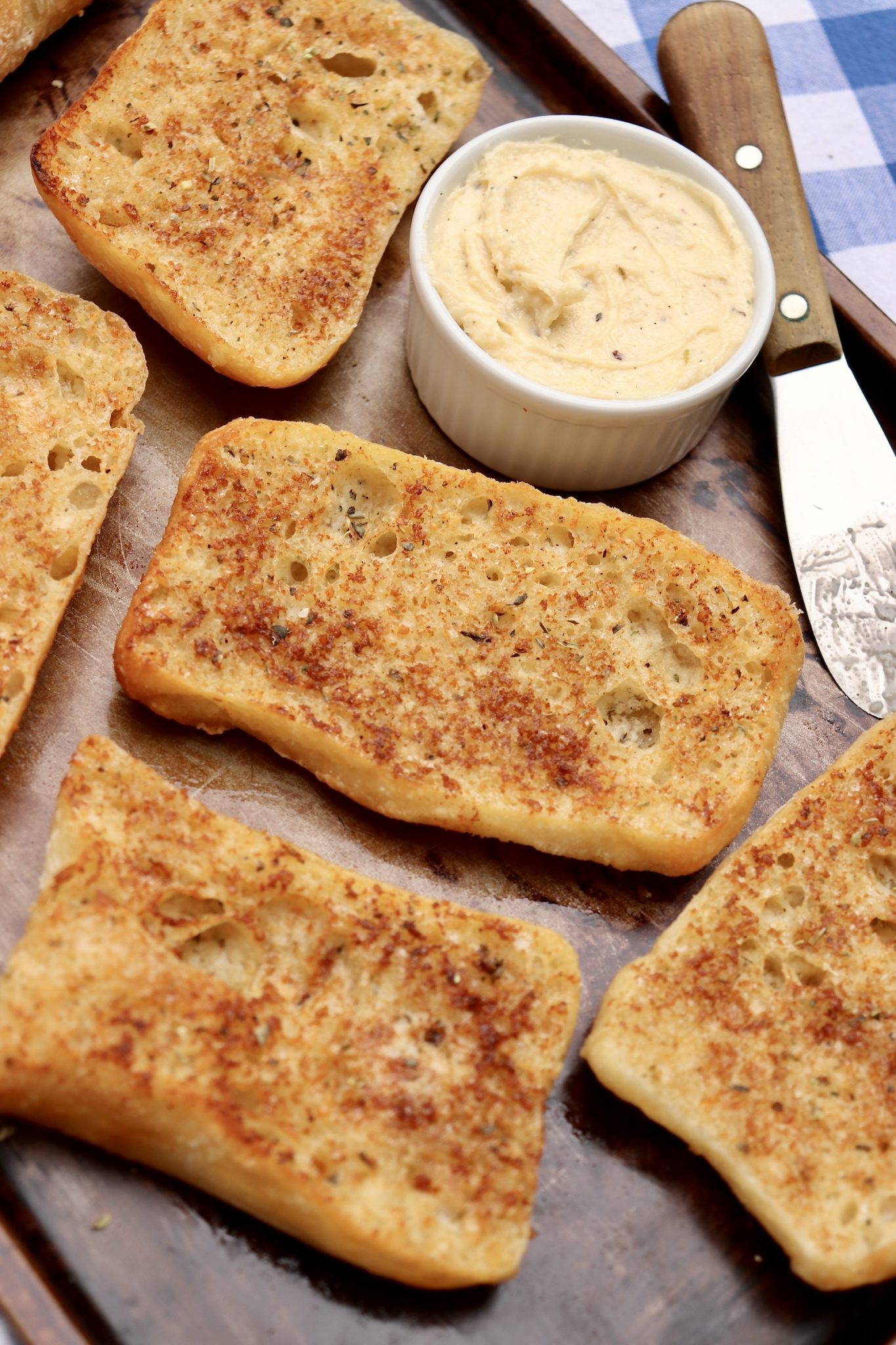 Parmesan Garlic Bread-One special ingredient makes for golden brown garlic bread that's destined to become a favorite. Can be used on a variety of breads, too!