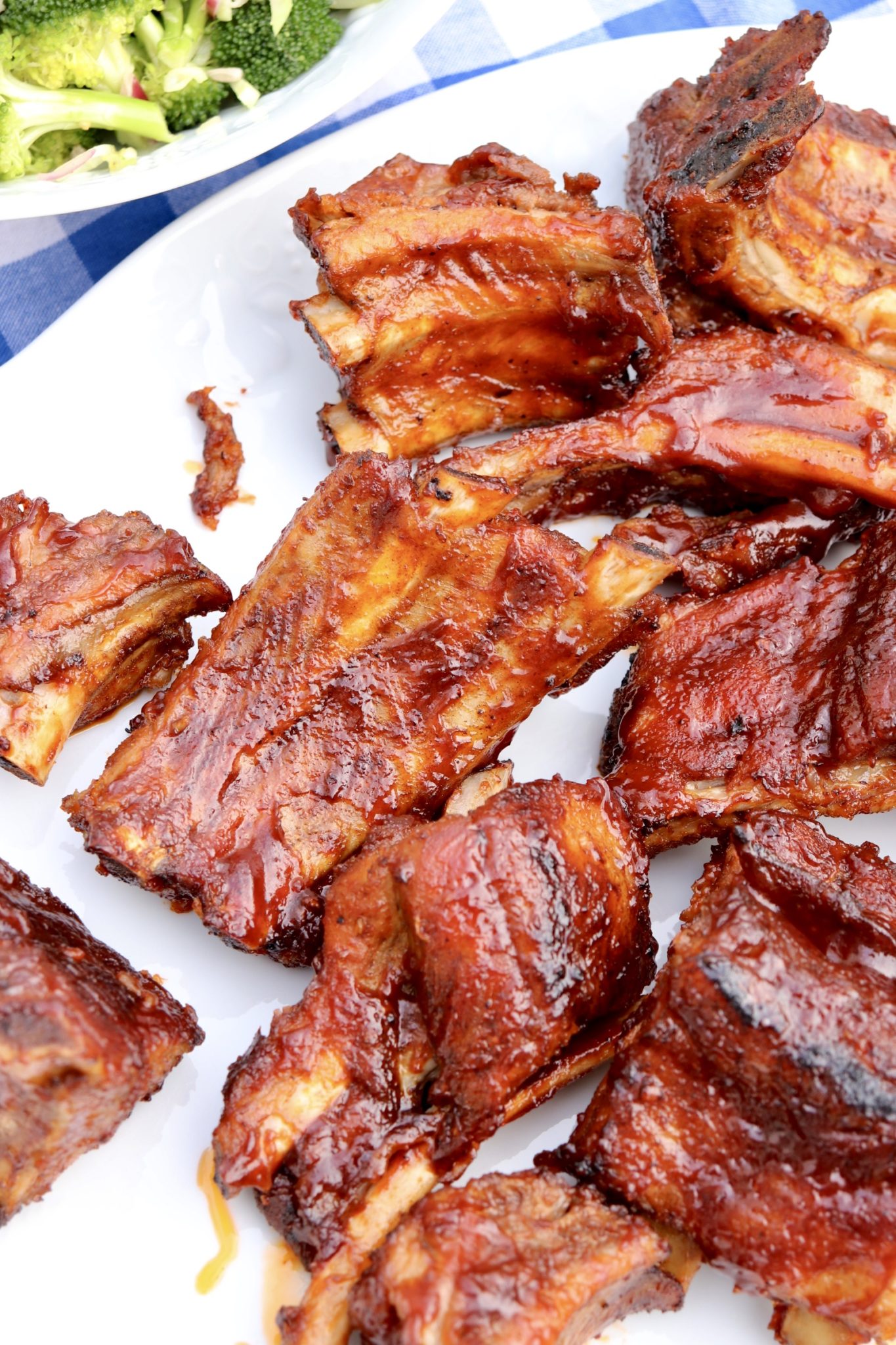 Oven Baked BBQ Ribs-Melt-in-your mouth ribs with crispy edges are a breeze to prepare with this easy recipe!