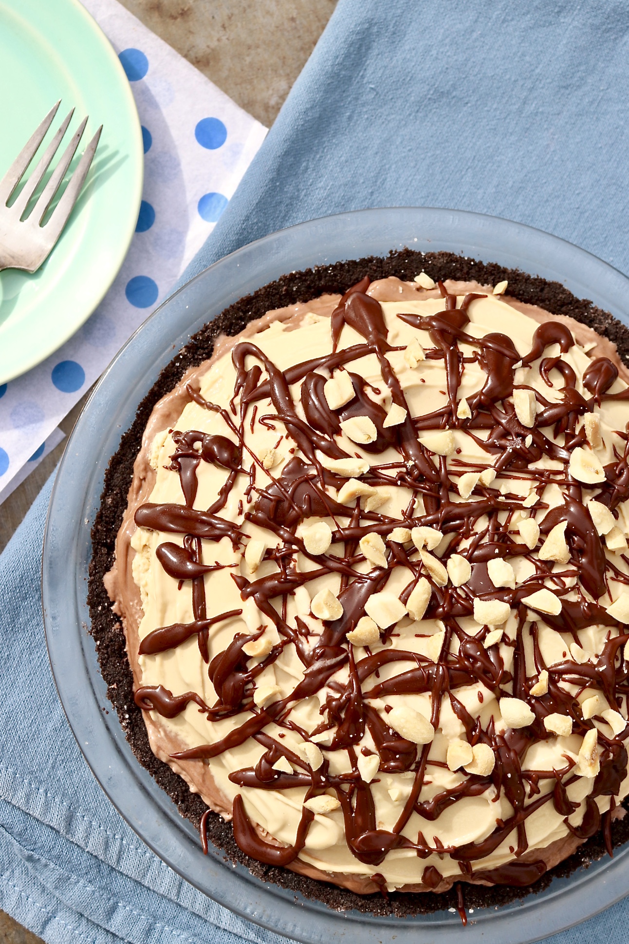 Easy Mud Pie-A true winner! The quick homemade crust adds something special (and allows for a gluten-free option) but a store-bought cookie crust works well, too