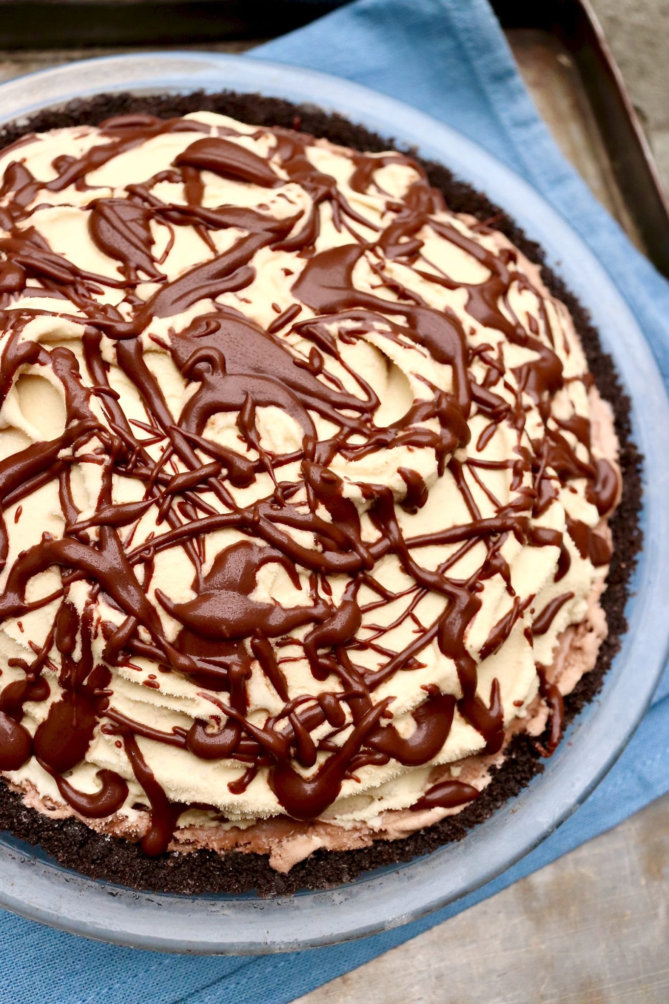 Easy Mud Pie-A true winner! The quick homemade crust adds something special (and allows for a gluten-free option) but a store-bought cookie crust works well, too