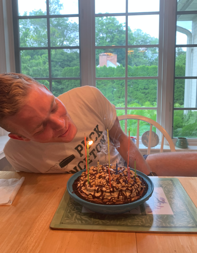 Blowing out the candles...almost!