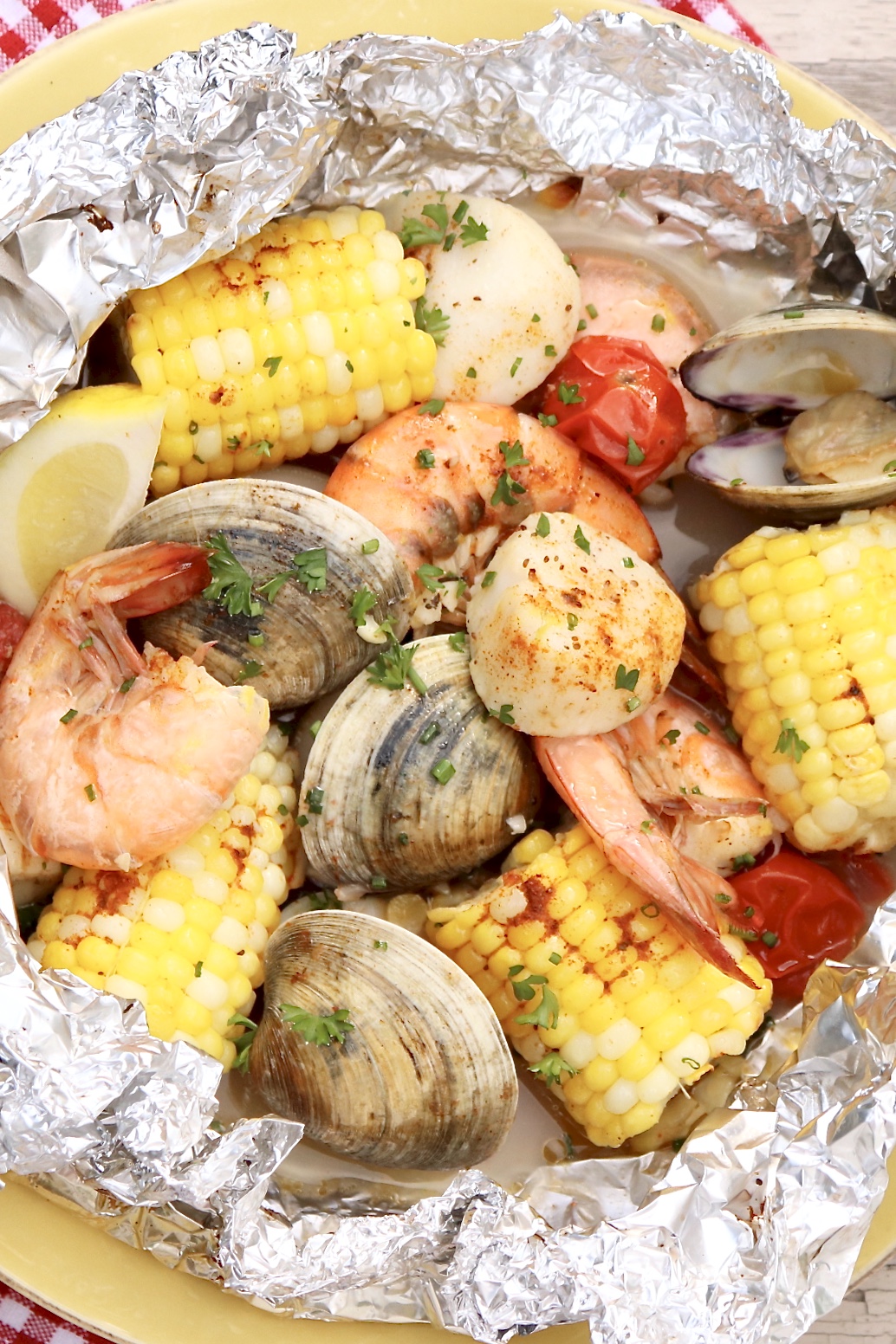 Mix & Match Grilled Seafood Packets (aka Ocean Packets)-Healthy, single-serve packets that are loaded with flavor and just plain fun to eat. Quick to prep and easy customize based on allergies or personal preference. (And cleanup is a breeze!)