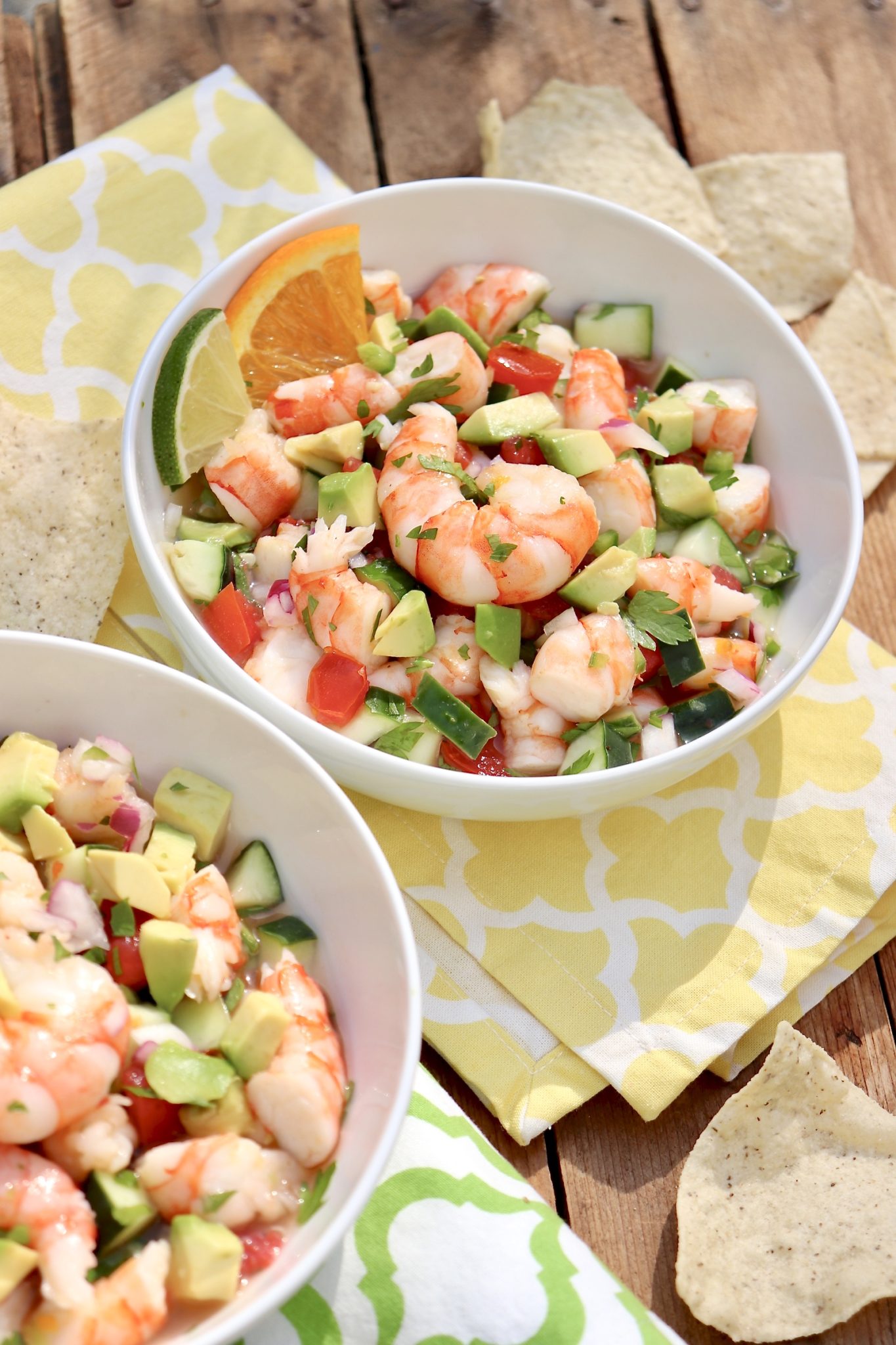 Cheater Shrimp Ceviche (no raw seafood!) - Healthy, refreshing and perfect as an appetizer or light meal, this easy-to-make recipe uses a blend of citrus to hit all the right flavor notes