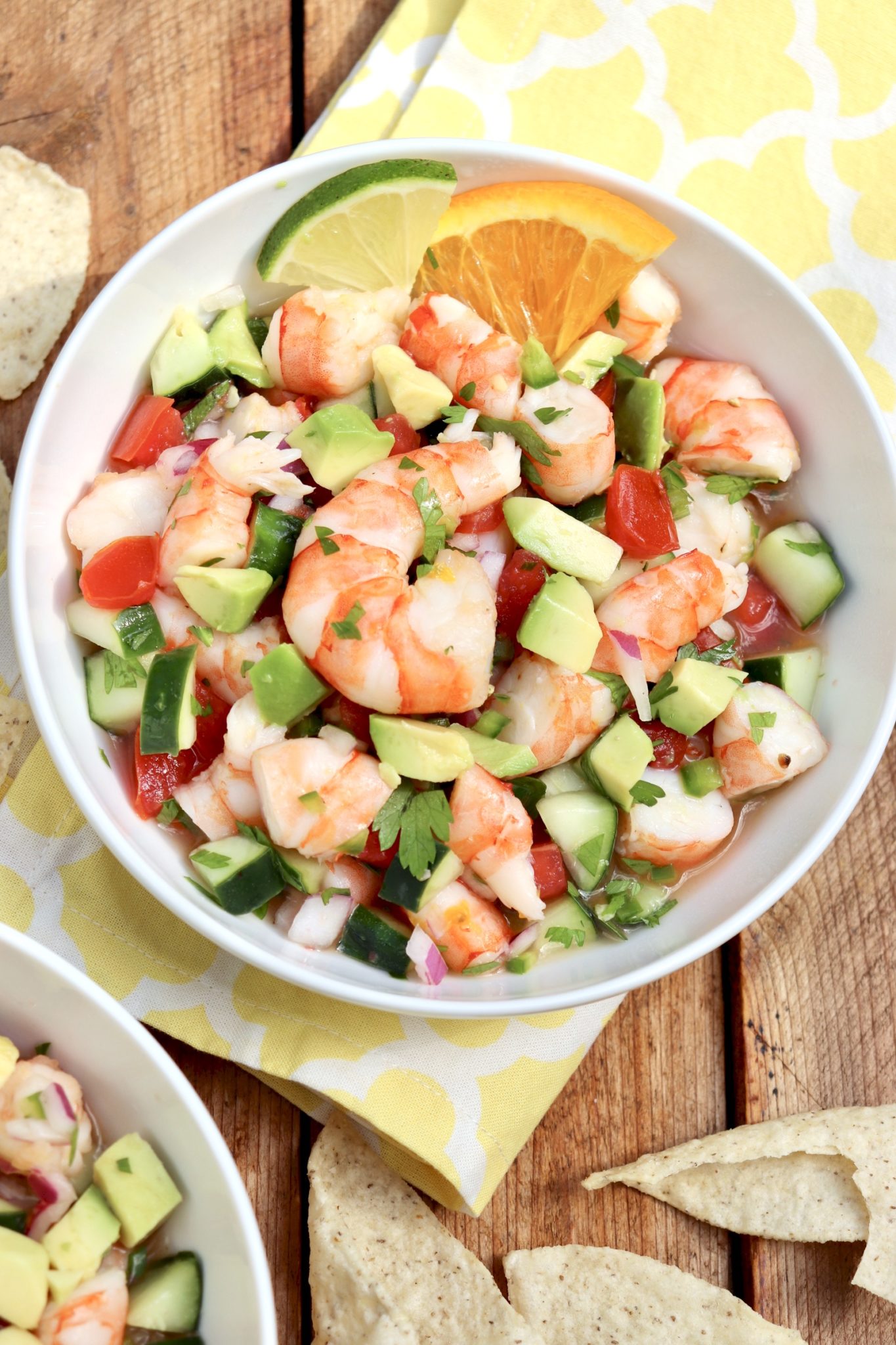 Cheater Shrimp Ceviche (no raw seafood!) - Healthy, refreshing and perfect as an appetizer or light meal, this easy-to-make recipe uses a blend of citrus to hit all the right flavor notes