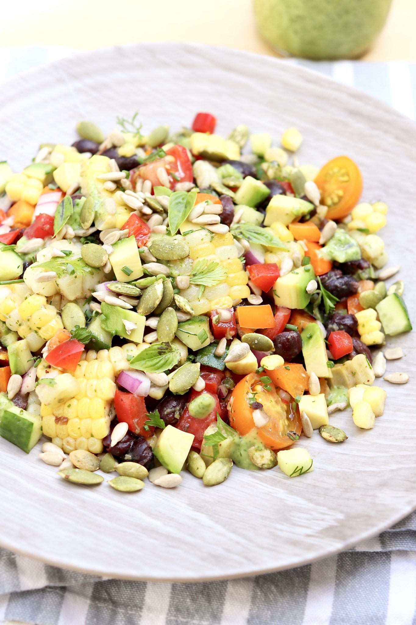 SUMMER GARDEN JUMBLE-A no-cook, plant-based meal that's nutrient-rich and endlessly customizable. Store in the fridge and simply scoop when hungry!