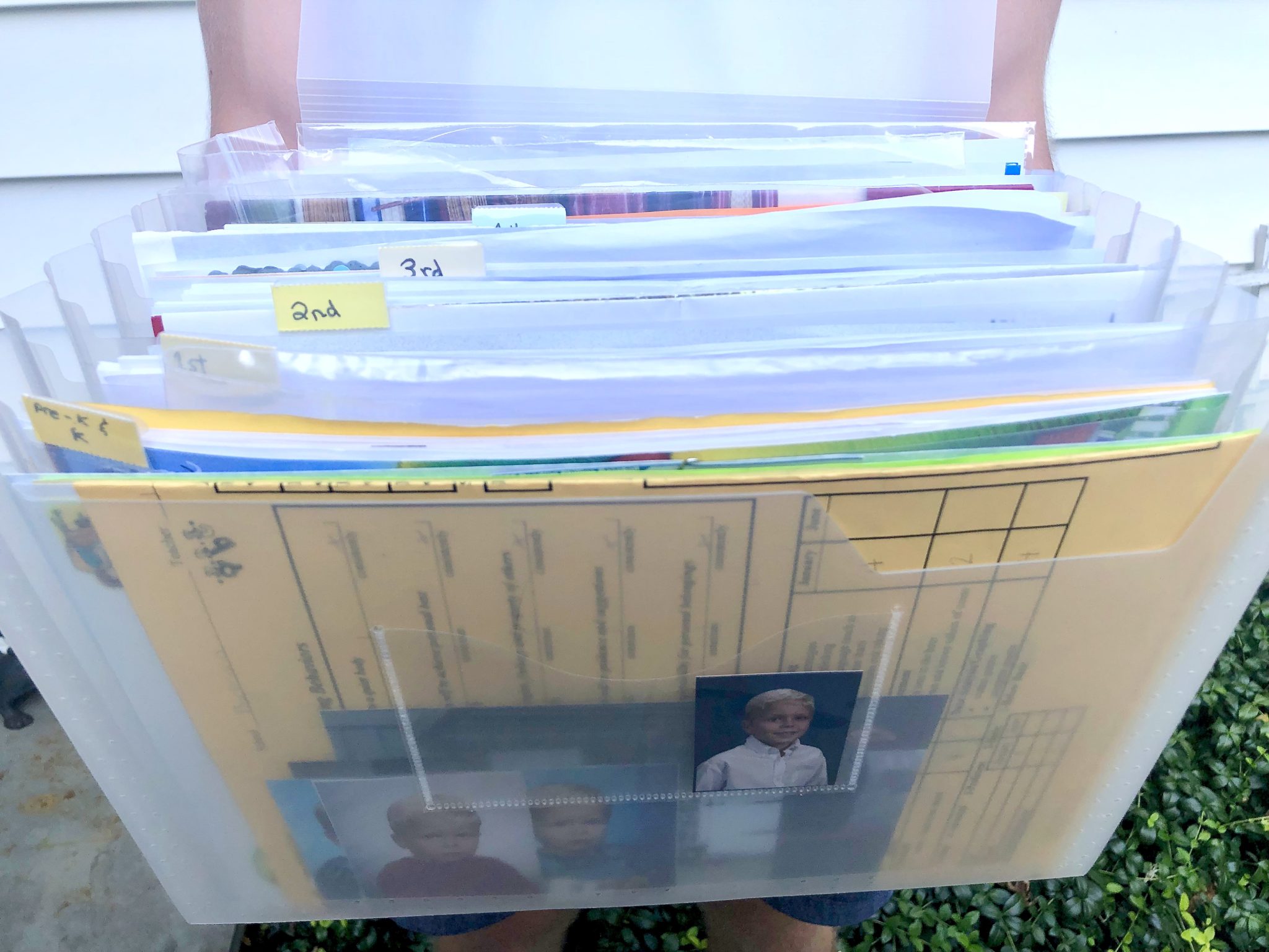 Best way to organize important papers from K through 12