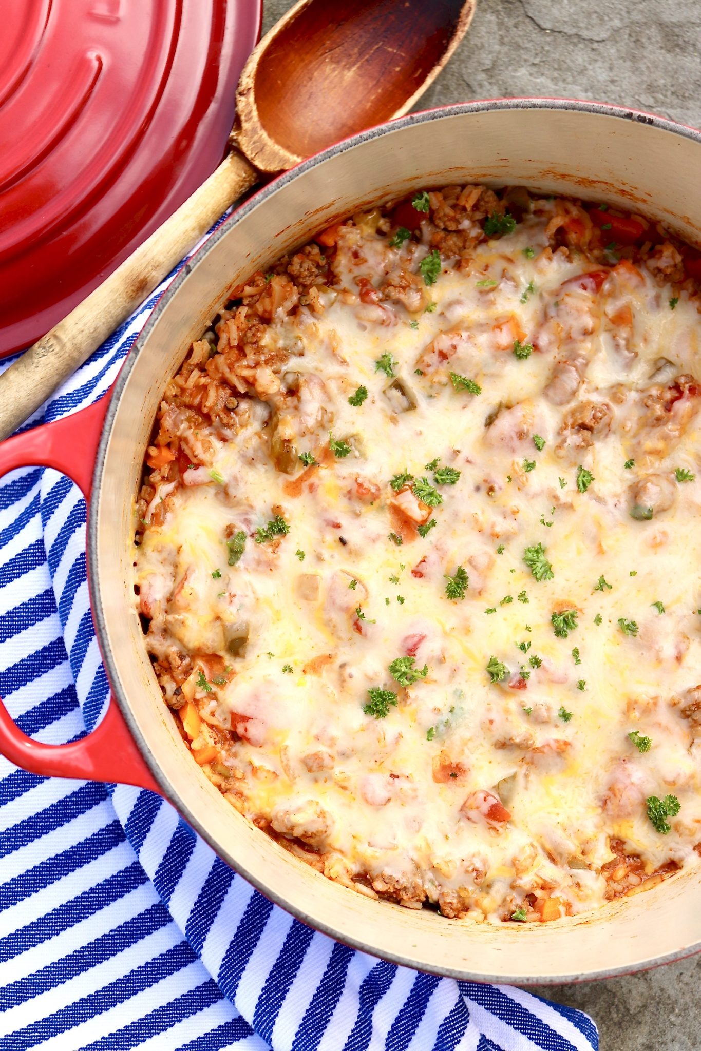 UNSTUFFED PEPPER SKILLET DINNER - This family-friendly, one-pan meal has all the flavor of the traditional preparation with a fraction of the work. You might even like it better!