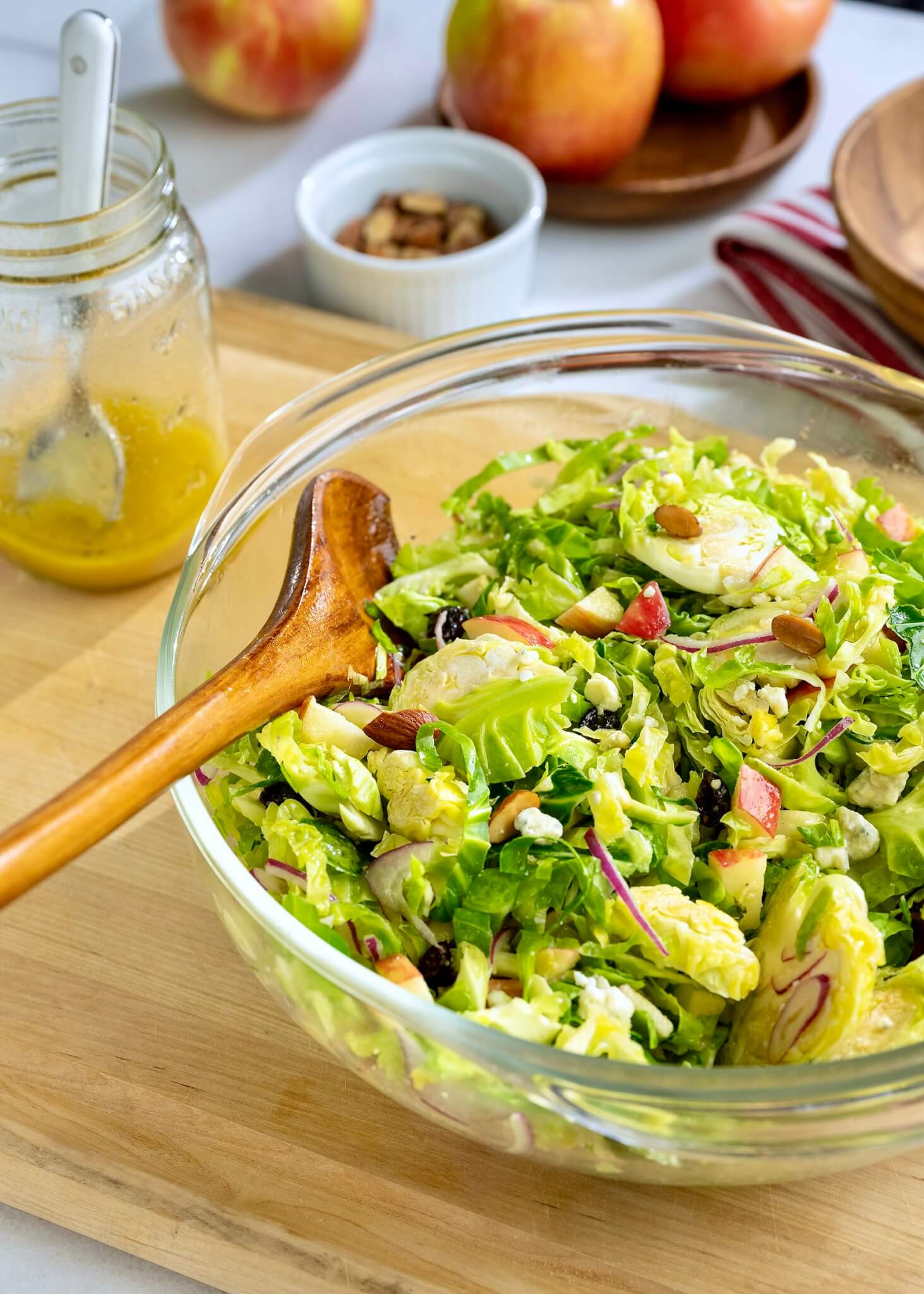 A healthy, go-to salad for busy nights, parties, potlucks and holiday tables. This super-satisfying salad can be made in advance and the dressing is a versatile keeper!