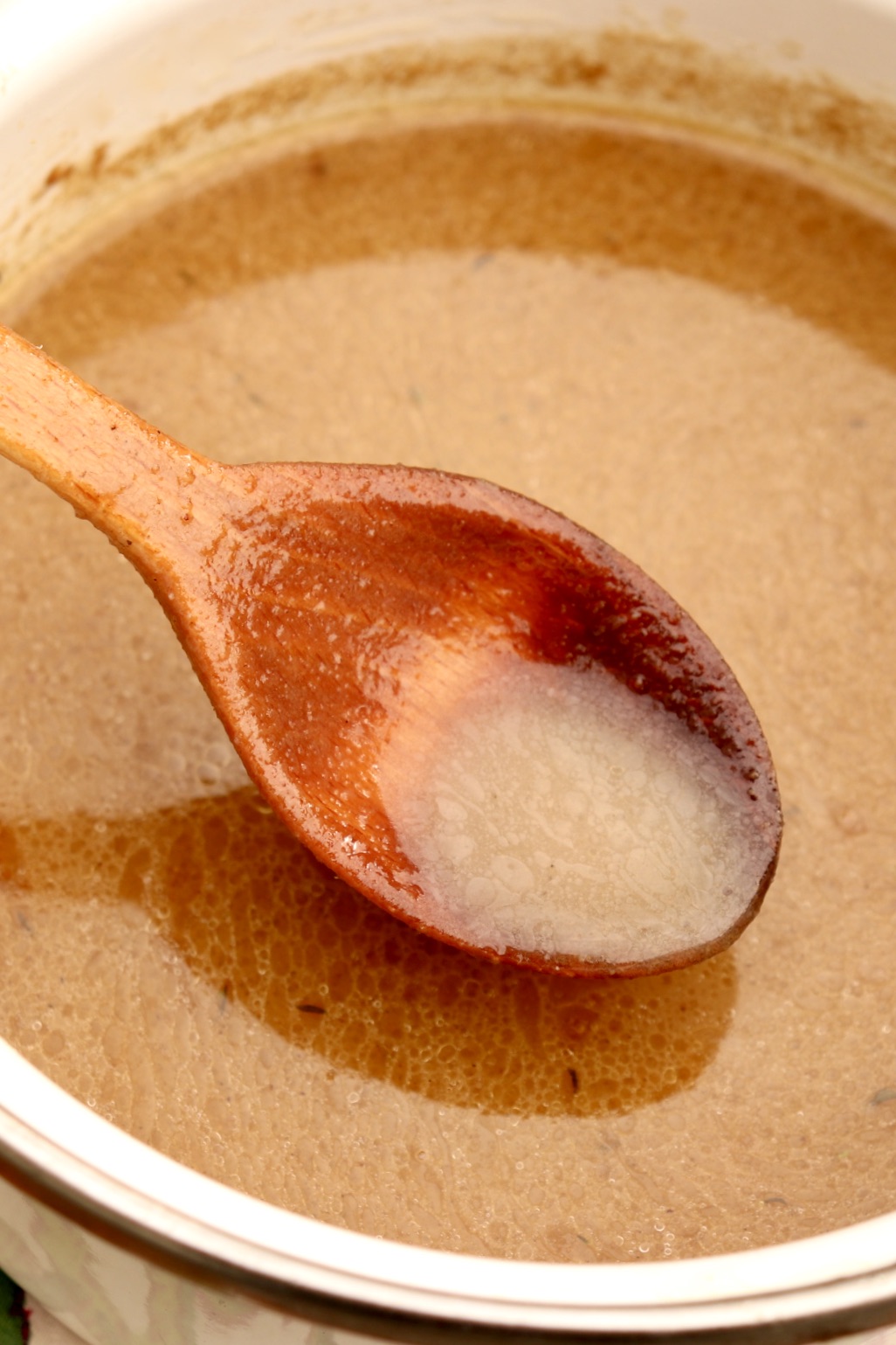 MAKE-AHEAD GRAVY or GRAVY BASE - A quick and easy base to which pan drippings are added for a deliciously stress-free (and lump-free!) gravy. May be prepared up to 4 days in advance.
