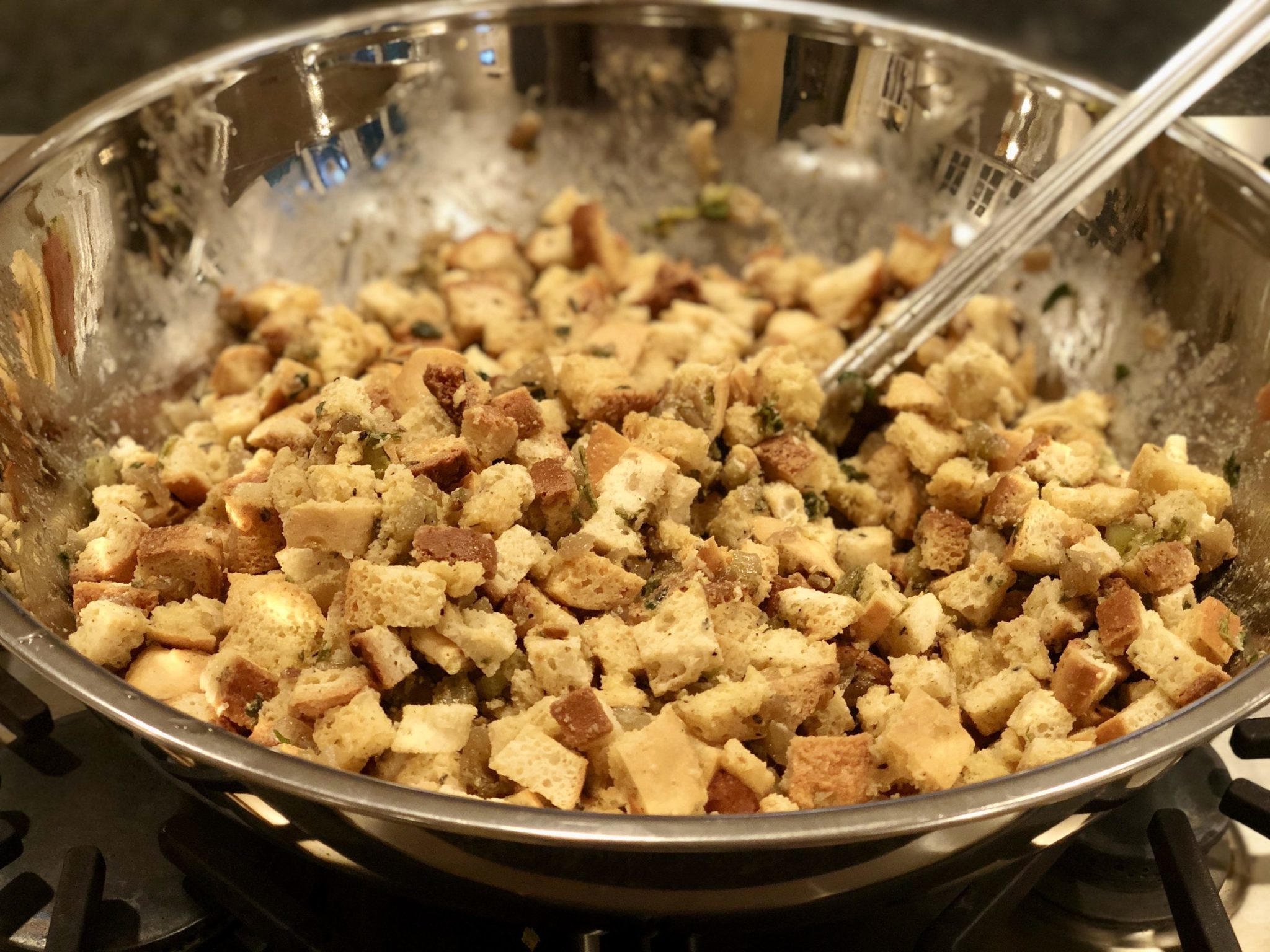 SLOW COOKER STUFFING (with oven method) -Tender stuffing with crispy edges is 100% possible in a slow cooker, freeing up precious oven space. Classic flavor will win you over, optional add-ins and prep-ahead tips will keep everyone happy!