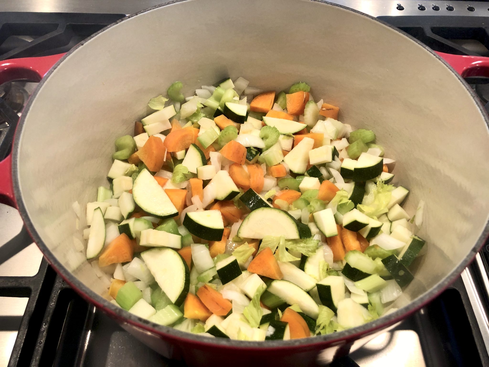 An abundance of colorful veggies is the basis for this classic, comforting soup, which cooks in one pot for a go-to meal on a busy night. The flexible recipe is protein-rich and plant-based, but a variety of meats may be added for those who enjoy.