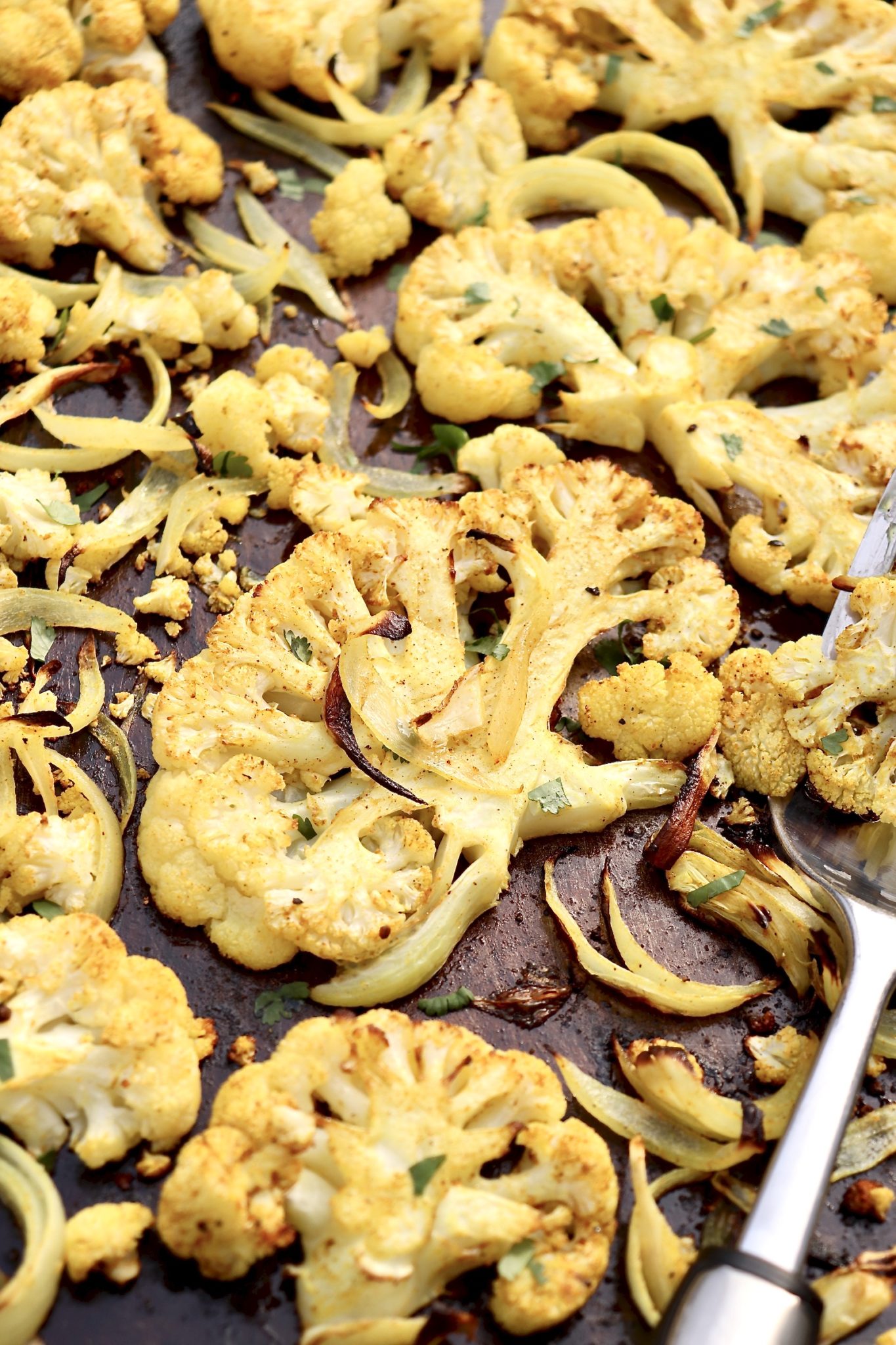 Simply roasted cauliflower is nutty and delicious as is, but this ultra-healthy, cruciferous vegetable soars to new heights when tossed in this flavor-packed spice mixture. Loaded with warm, bright flavor, it takes mere minutes to prepare and can be transformed into a filling meatless meal with a few easy additions.