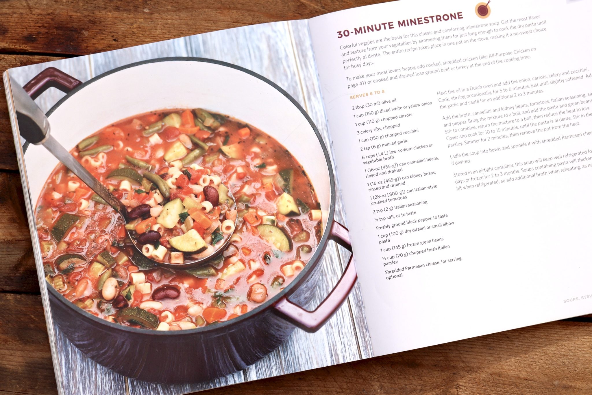 An abundance of colorful veggies is the basis for this classic, comforting soup, which cooks in one pot for a go-to meal on a busy night. The flexible recipe is protein-rich and plant-based, but a variety of meats may be added for those who enjoy.