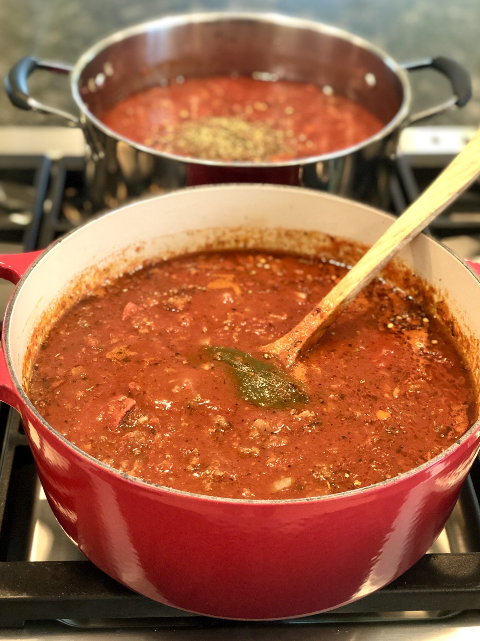 Comfort food at its best, this meaty sauce starts with a jar of your favorite marinara and can be customized in a variety of ways. Easy to make a big batch and freezes well!