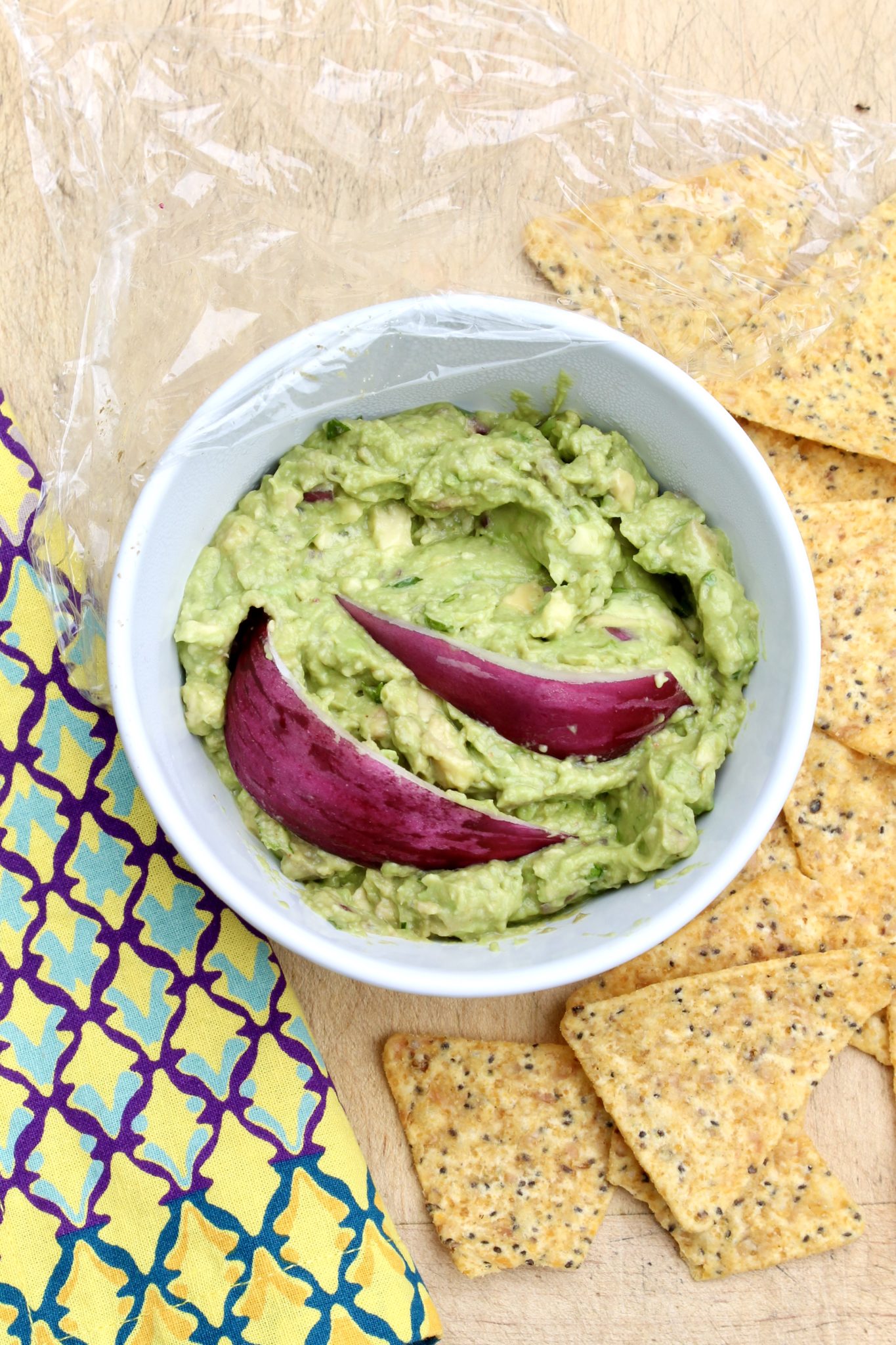 BEST TIP EVER to prevent browning of leftover guacamole or part of an avocado
