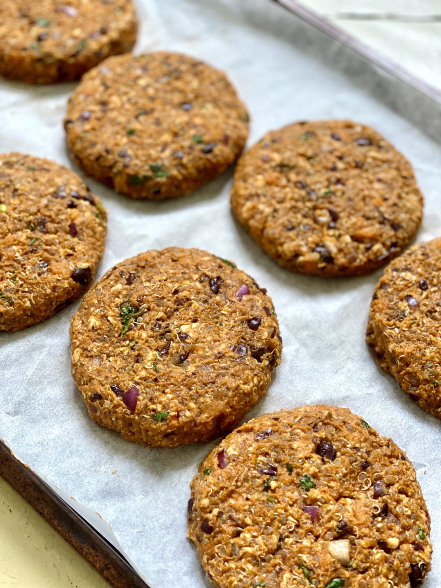 An appealing spicy-sweetness is the hallmark of these veggie burgers, which are vegan and gluten-free and can be made in advance. (They freeze well, too!)