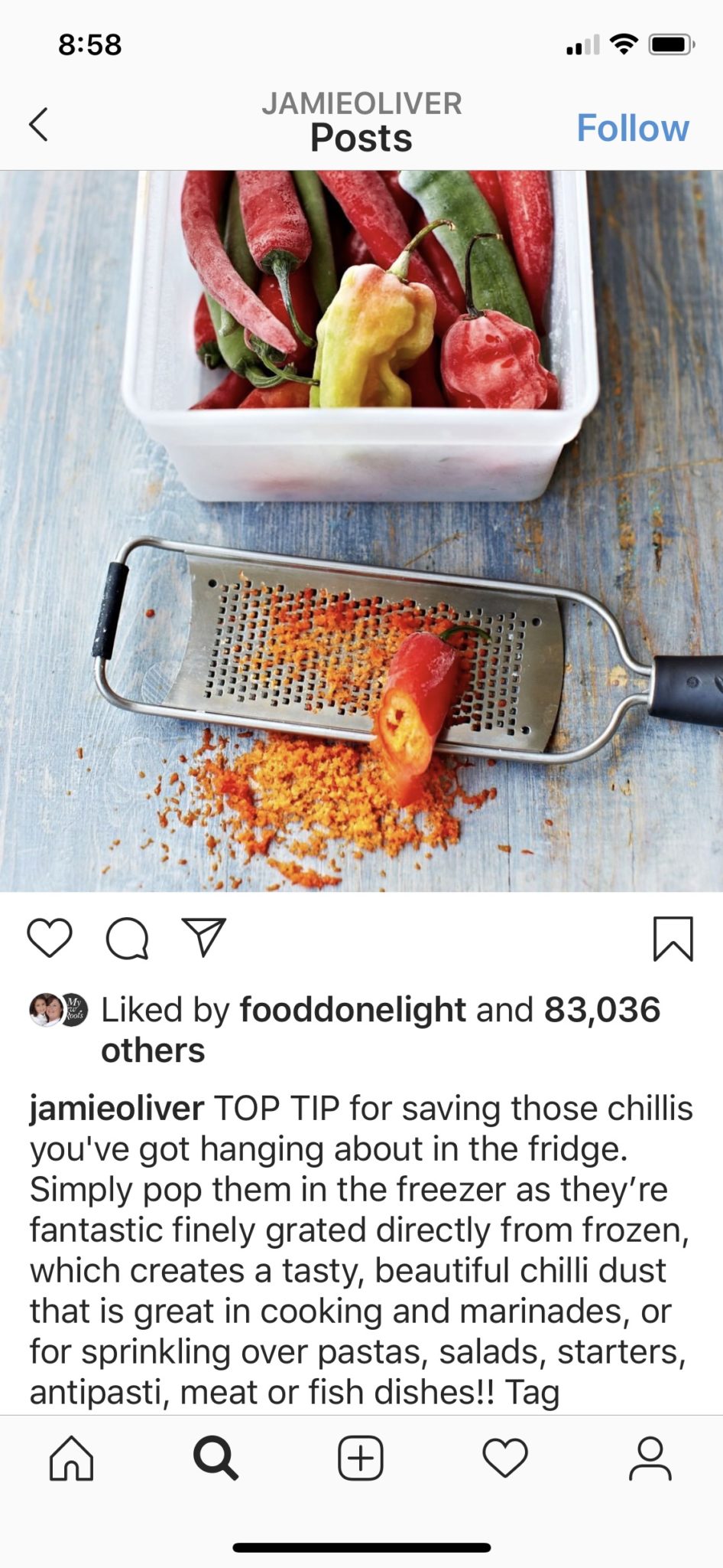Tip for storing peppers