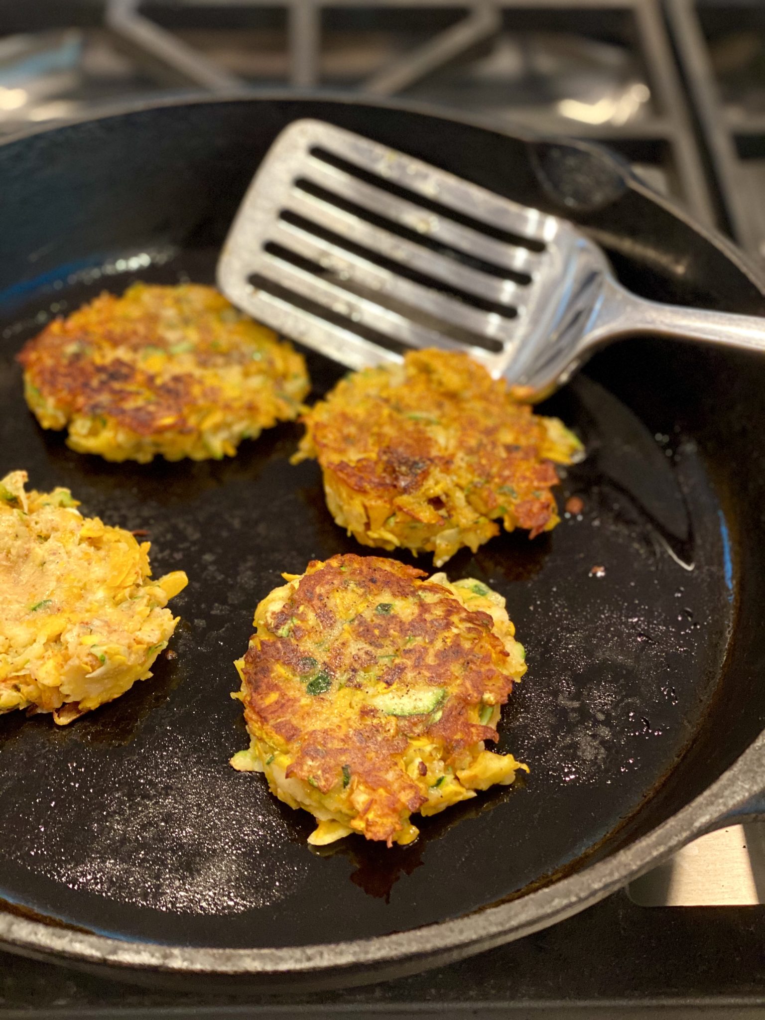 Inexpensive, easy-to-make fritters start with two base ingredients and make an endlessly customizable, protein-rich side or vegan entree.