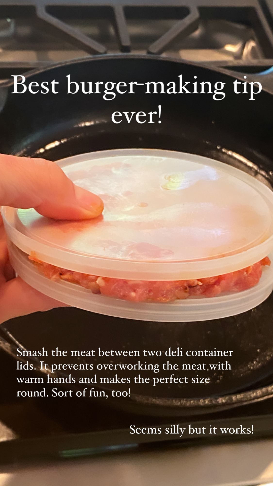 Best burger making tip!