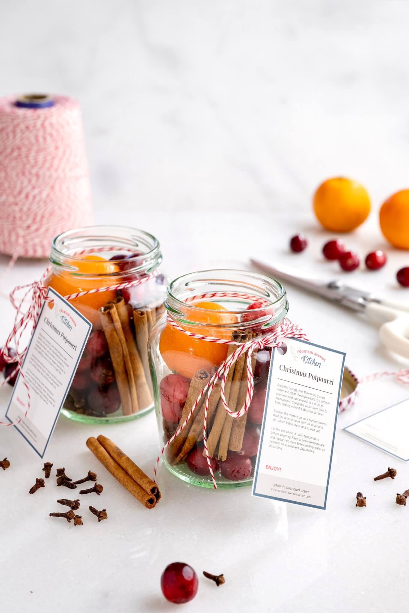 The aroma of warm spices and fresh citrus join festive cranberries in this colorful, easy-to-make mix that is perfect for gift giving.