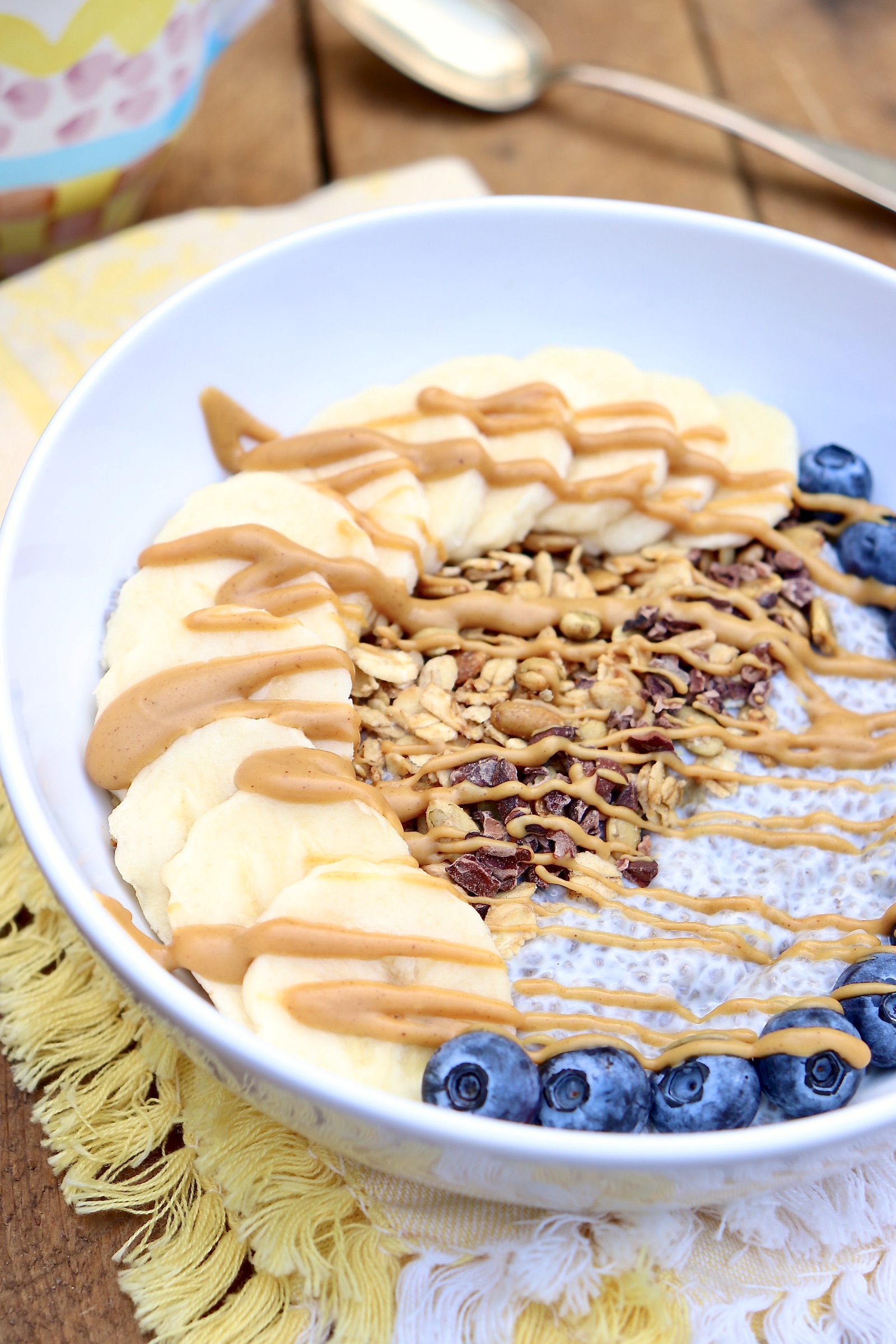 This low-sugar alternative to the popular acai bowls takes a just few minutes to make and offers a deliciously filling start to the day. The concept is similar to stovetop oatmeal or overnight oats, as you can top and customize to taste.