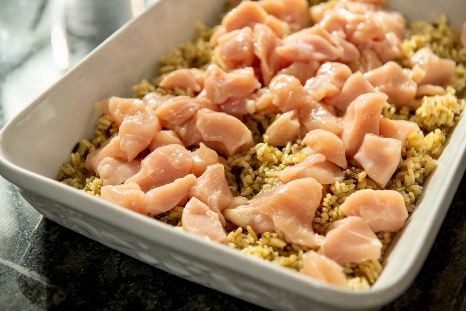 The ultimate comfort food layered with flavorful rice, protein-rich chicken, a creamy sauce, and crispy topping-and there are easy options for adding vegetables. Plus the casserole is quick to assemble, and you may prepare it ahead of time and even freeze it.