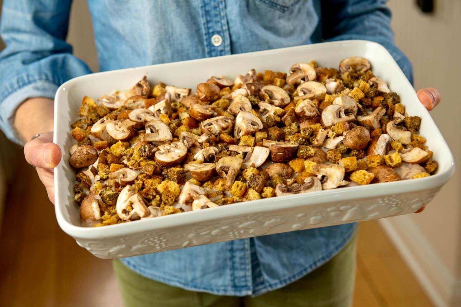 The ultimate comfort food layered with flavorful rice, protein-rich chicken, a creamy sauce, and crispy topping-and there are easy options for adding vegetables. Plus the casserole is quick to assemble, and you may prepare it ahead of time and even freeze it.