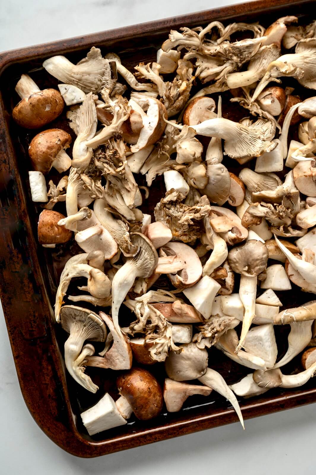 The simplest of ingredients and a straightforward technique transform earthy mushrooms into a meaty, savory, satisfying dish that can be enjoyed in so many ways. And though wild mushrooms are widely available and contribute interest and textural variety, this hands-off technique will make the most of basic button mushrooms.