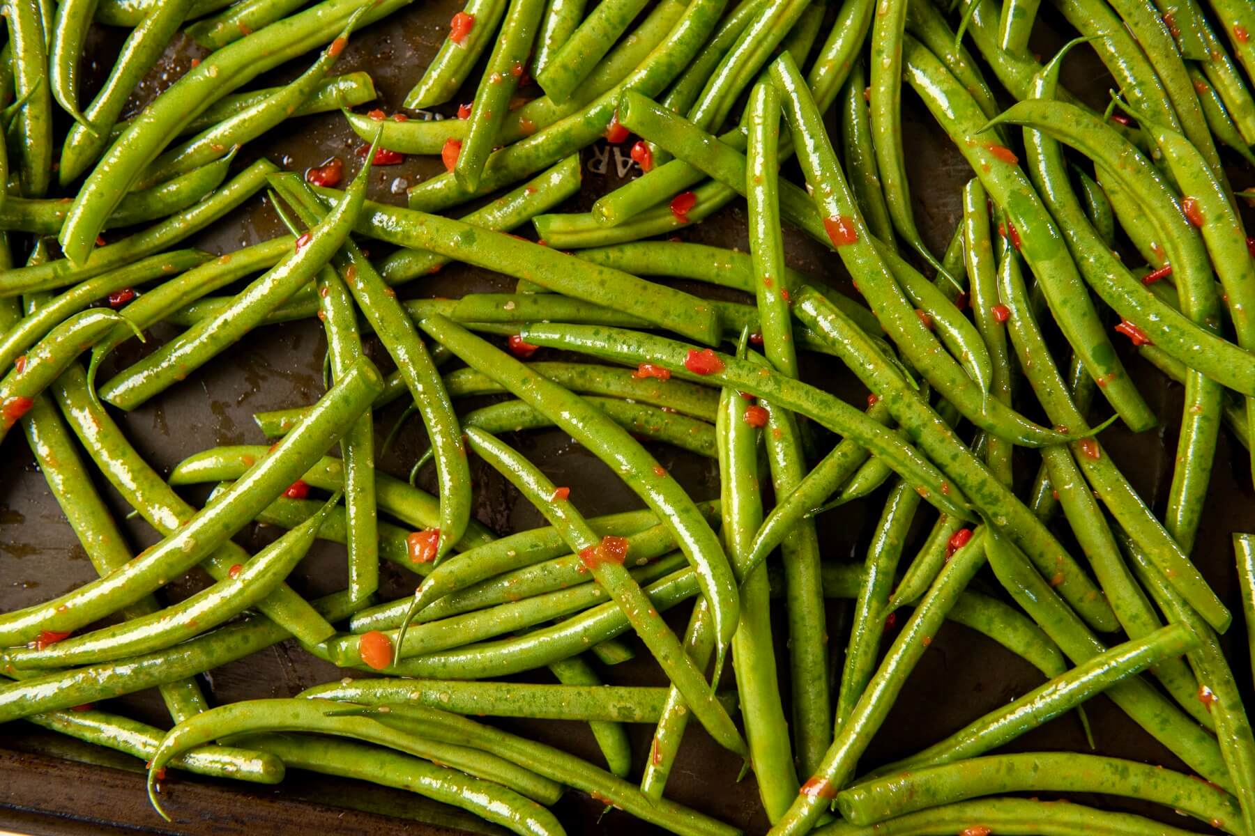 A singular condiment adds culinary magic to simply roasted vegetables, in this case, transforming basic green beans into a restaurant-worthy side dish. Best part? It takes less than 15 minutes start to finish!