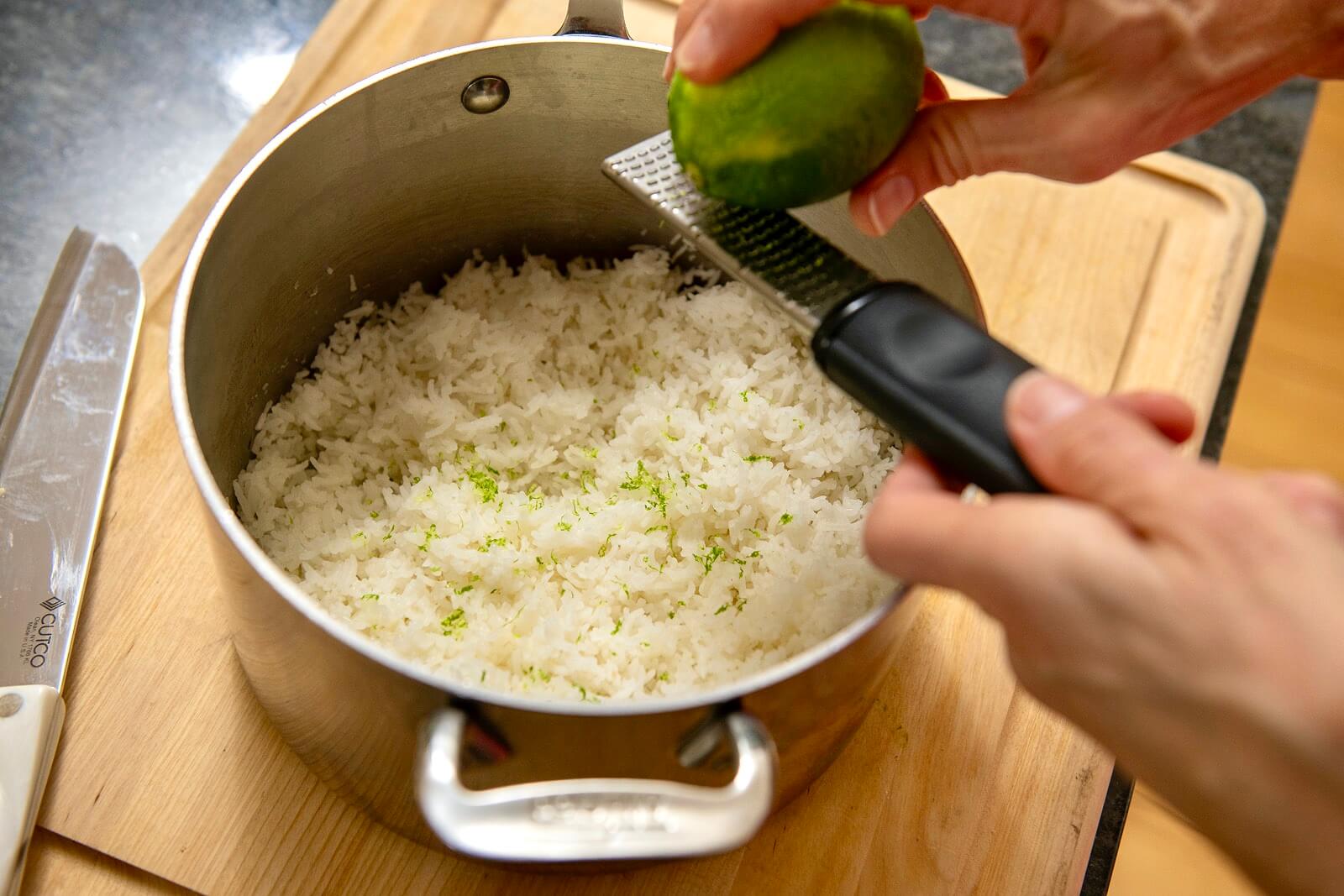 A few key additions transform basic rice into an extra special side dish that enhances a wide variety of cuisines. Not a fan of cilantro? Not to worry. You may omit it and the resulting lime rice will still be a winner!