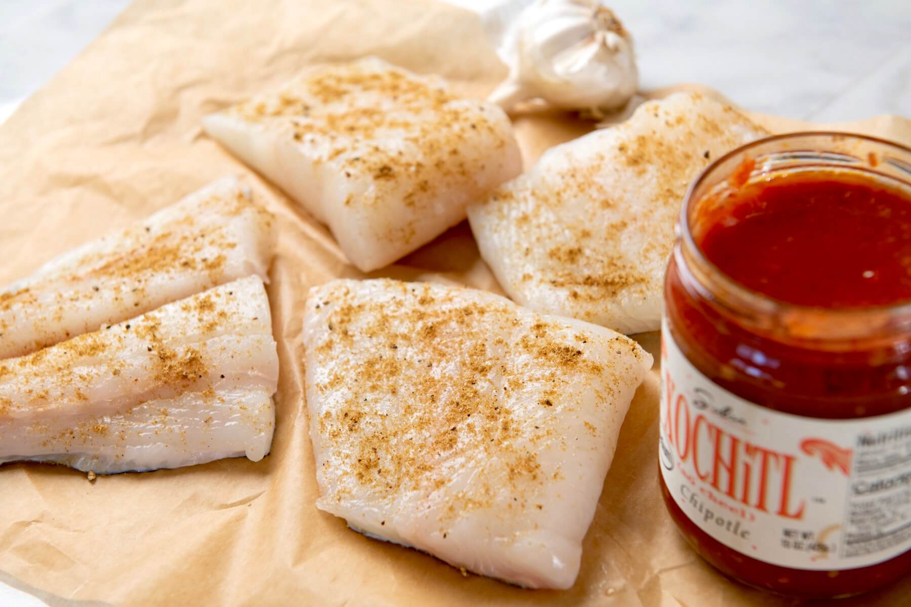 Halibut is a personal favorite, but you can use your favorite white fish in this quick and easy meal.