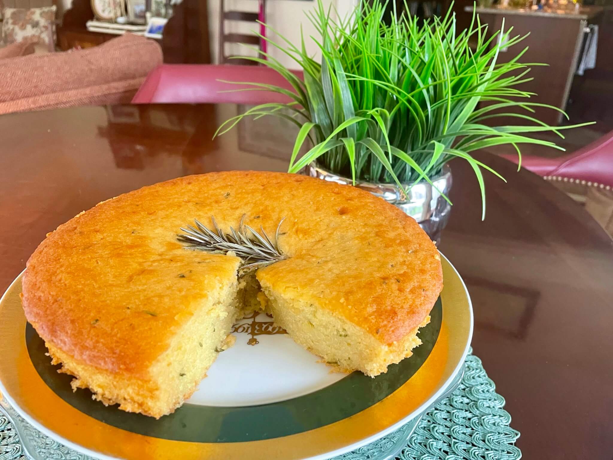 This humble cake expertly balances sweet, savory, tangy, and herbal notes into a lovely treat that's suitable for breakfast, dessert, or a tea-time snack!