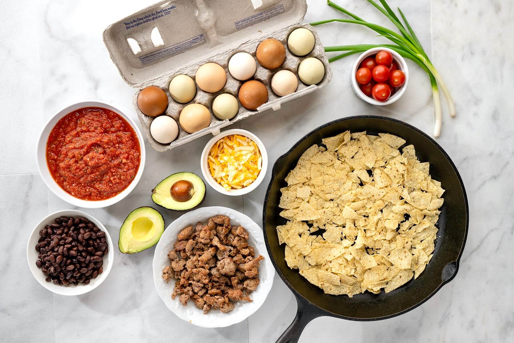 Protein-rich eggs and black beans pair with a handful of Tex-Mex staples in this versatile, satisfying, one-pan meal that can be enjoyed any time of day!