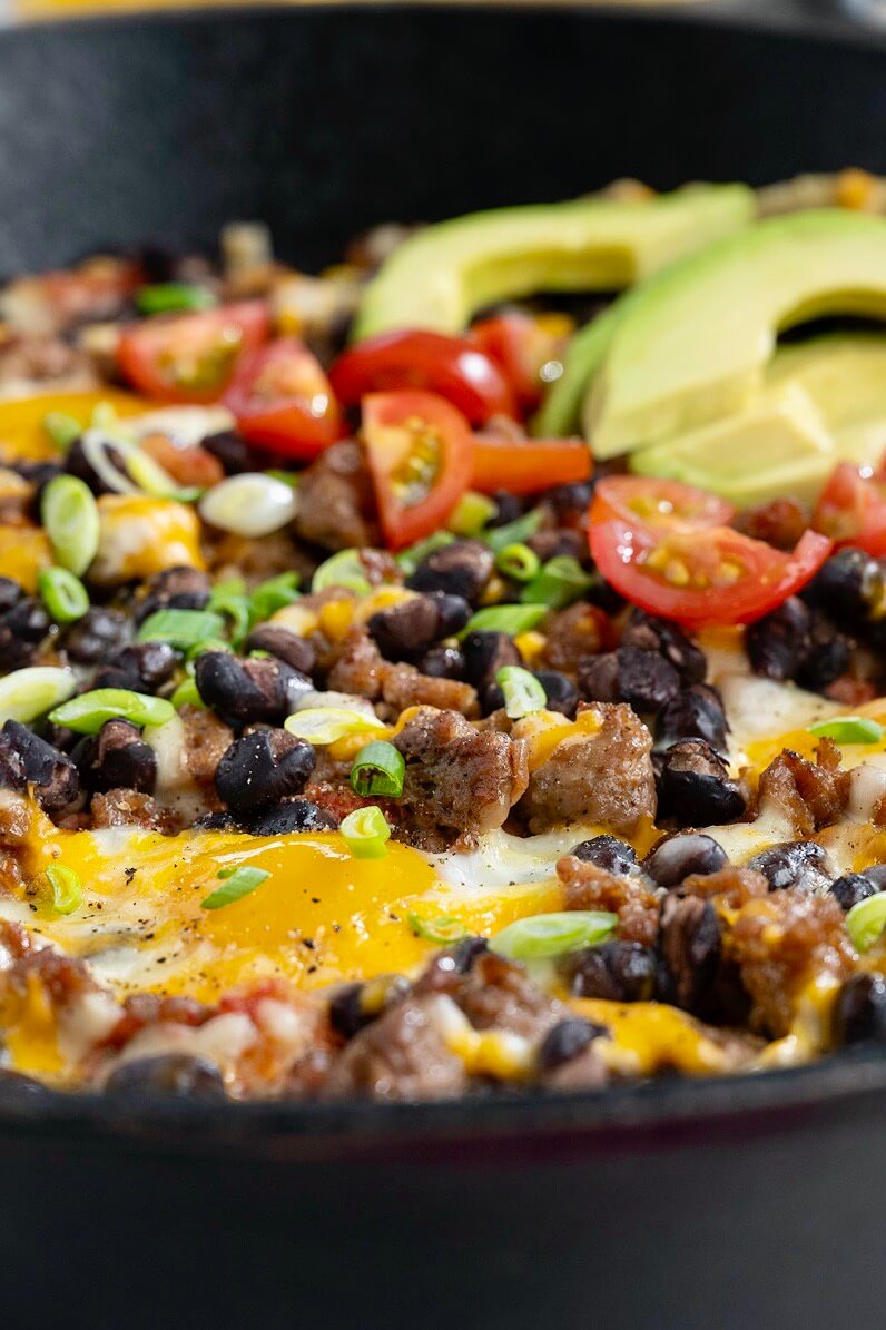 Protein-rich eggs and black beans pair with a handful of Tex-Mex staples in this versatile, satisfying, one-pan meal that can be enjoyed any time of day!