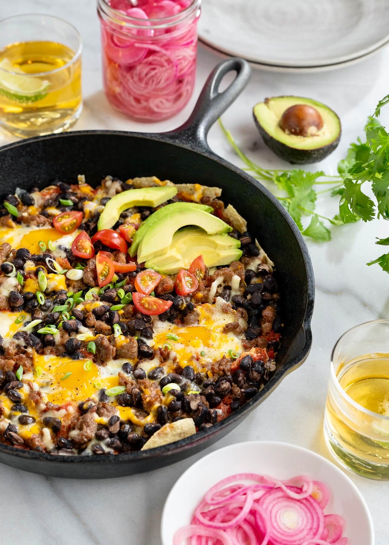 Protein-rich eggs and black beans pair with a handful of Tex-Mex staples in this versatile, satisfying, one-pan meal that can be enjoyed any time of day!