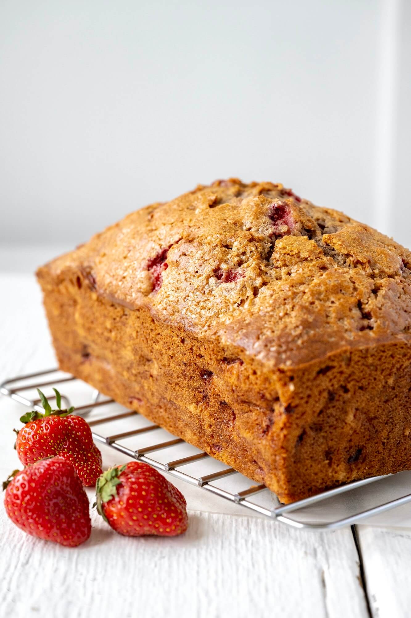 This generously sized quick bread is lightly sweet with a delicate crumb and may just become a seasonal favorite!