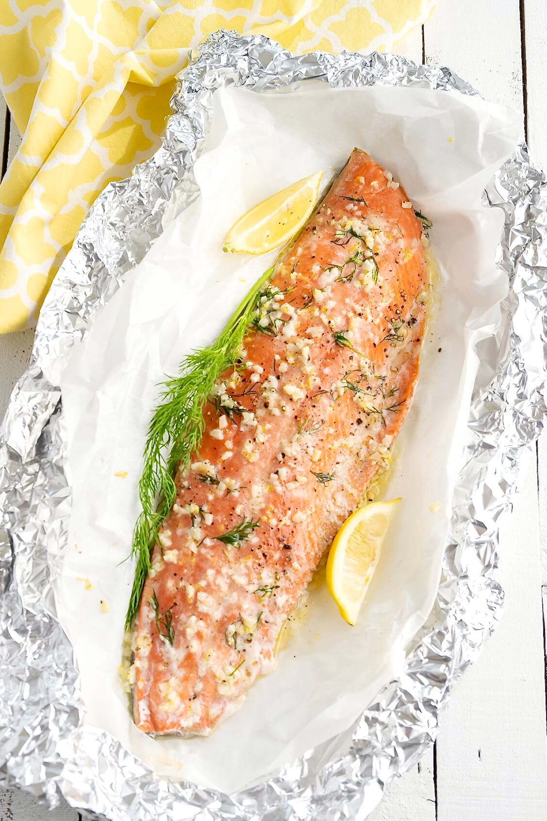 A short list of everyday ingredients makes this easy salmon recipe shine. The simple foil packet locks in flavor and moisture--and makes cleanup a snap!