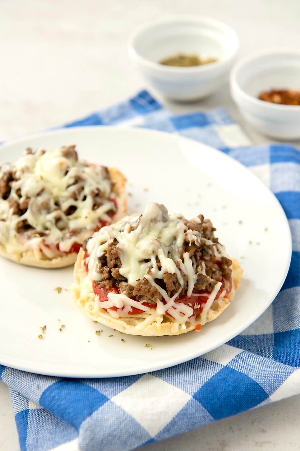 Simple ingredients are assembled into meaty pizzas that bake straight from the freezer for easy, satisfying meals whenever needed!