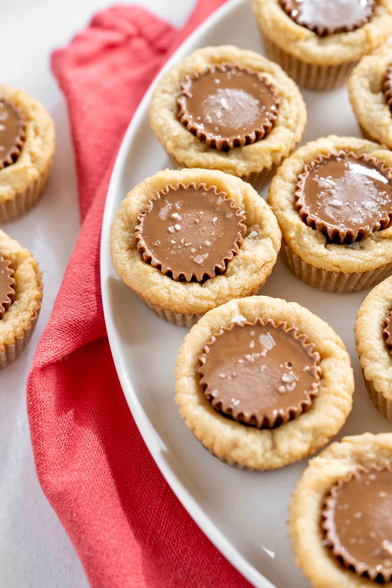 Peanut Butter Cup Cookies Plated