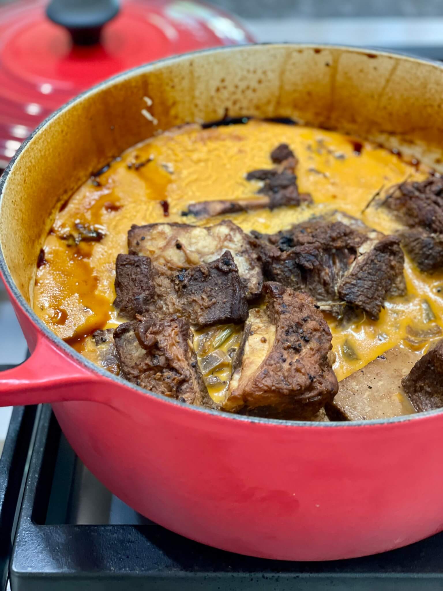 A low and slow stint in the oven yields flavorful, fork tender meat that will warm your soul. Optional day-ahead prep offers added benefits and convenience.