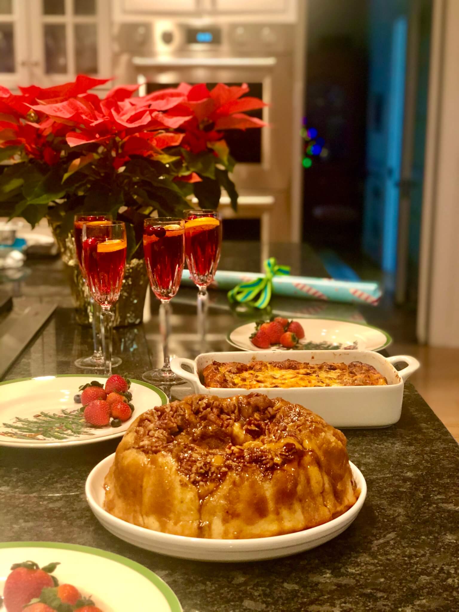 Quick, festive, and colorful, this twist on the traditional mimosa is an easy choice for holiday breakfasts and brunches throughout the year.