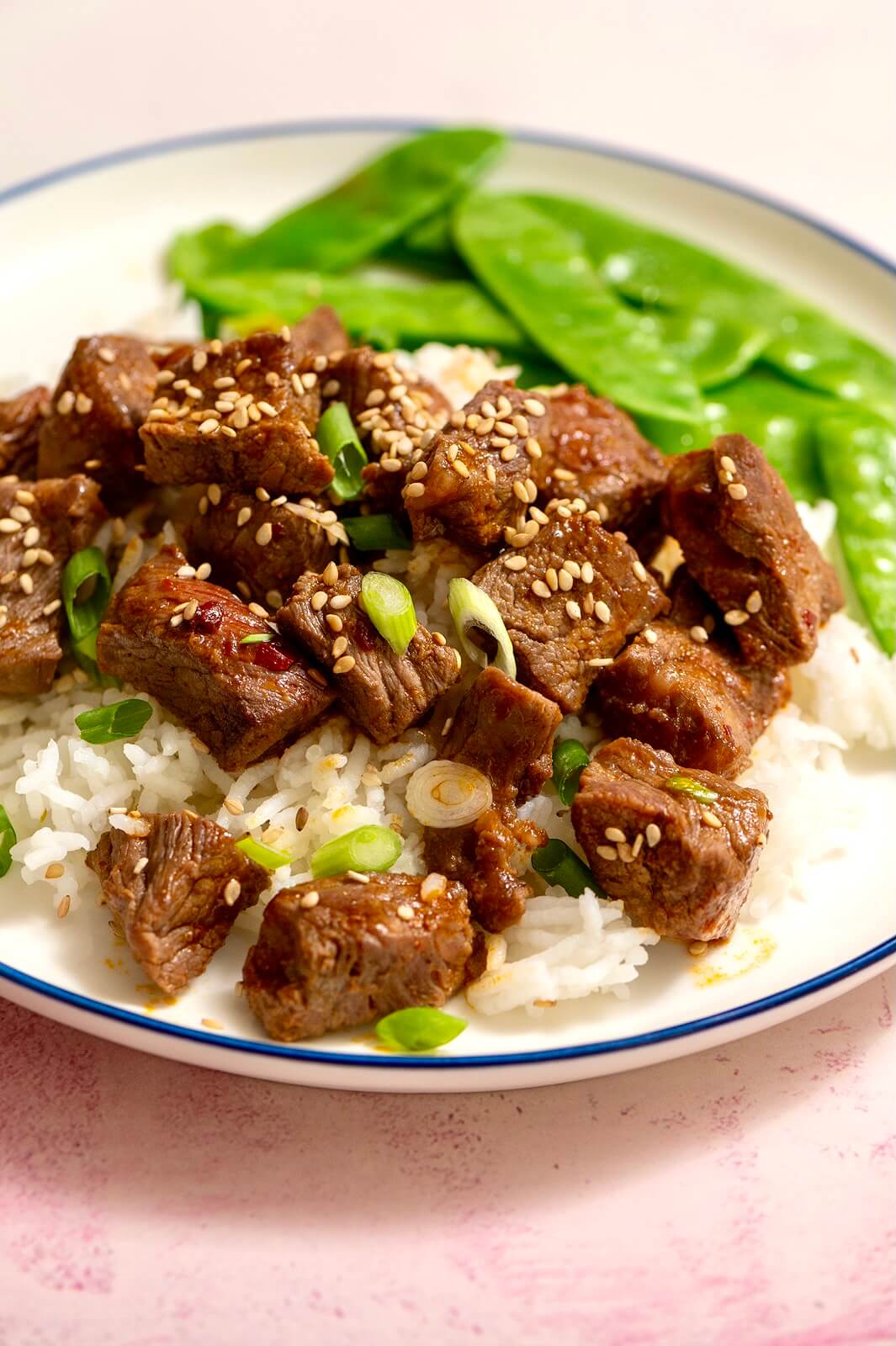 Lightning fast cook time and exceptional flavor may just earn these easy steak bites a spot on the weekly dinner rotation. Round out the meal with rice and a vegetable of choice.